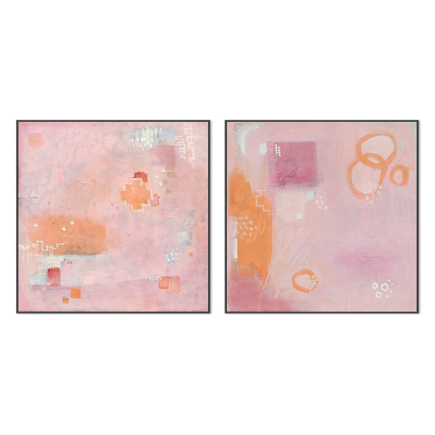 wall-art-print-canvas-poster-framed-Double Dare, Style A & B, Set Of 2 , By Kaori Lockwood-3