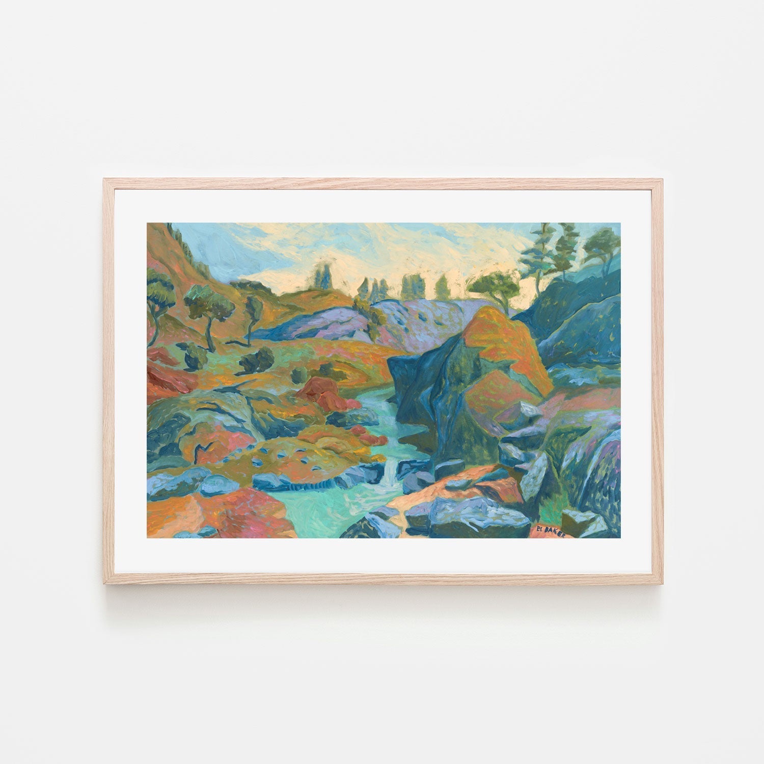 wall-art-print-canvas-poster-framed-Down Stream , By Eleanor Baker-6