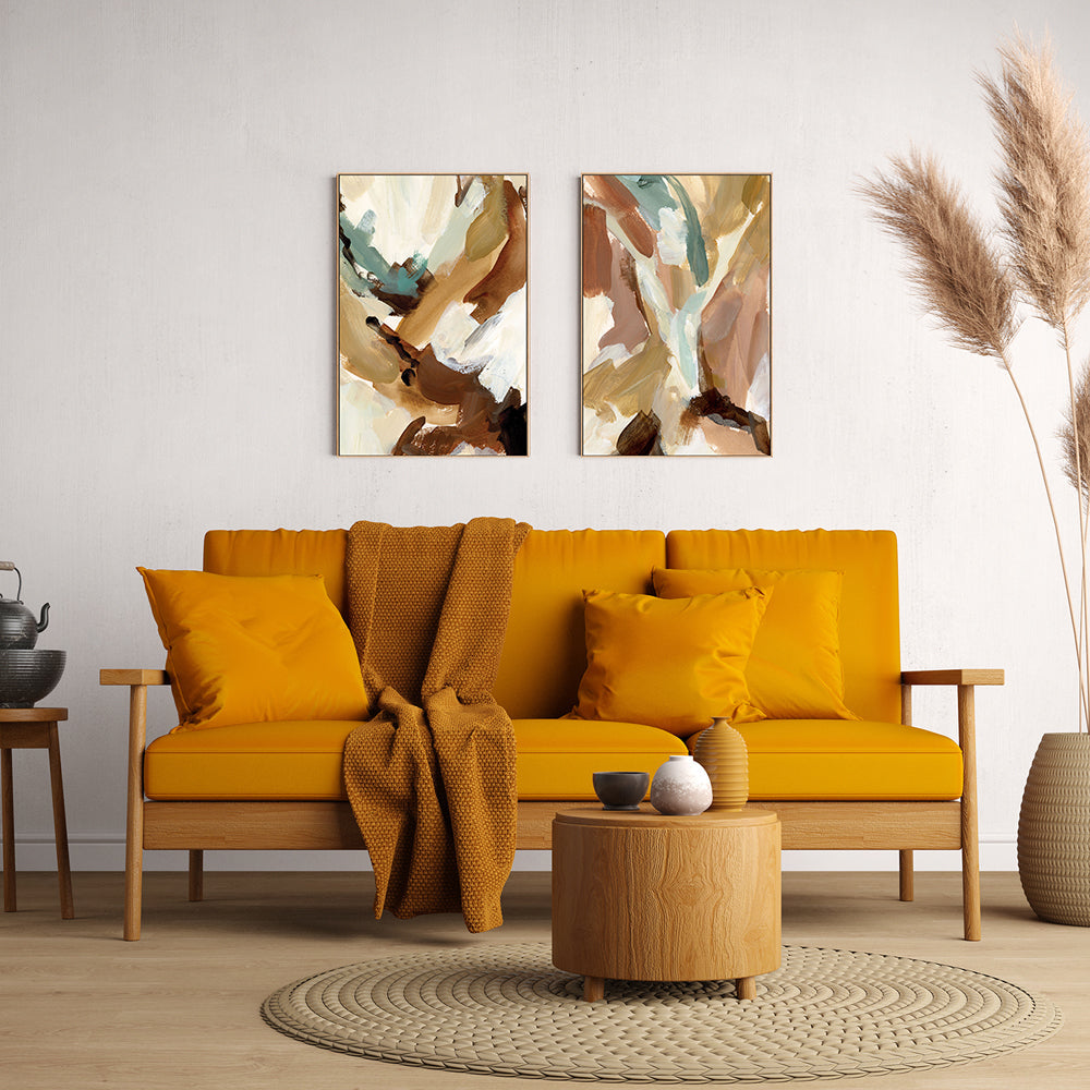 wall-art-print-canvas-poster-framed-Down To Earth, Style B & C, Set of 2-by-Emily Wood-Gioia Wall Art