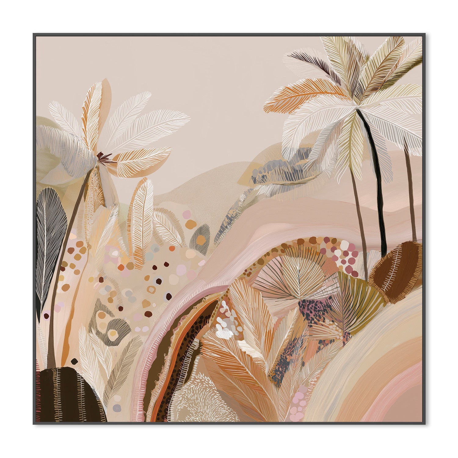 wall-art-print-canvas-poster-framed-Dreamy Palms , By Bella Eve-4