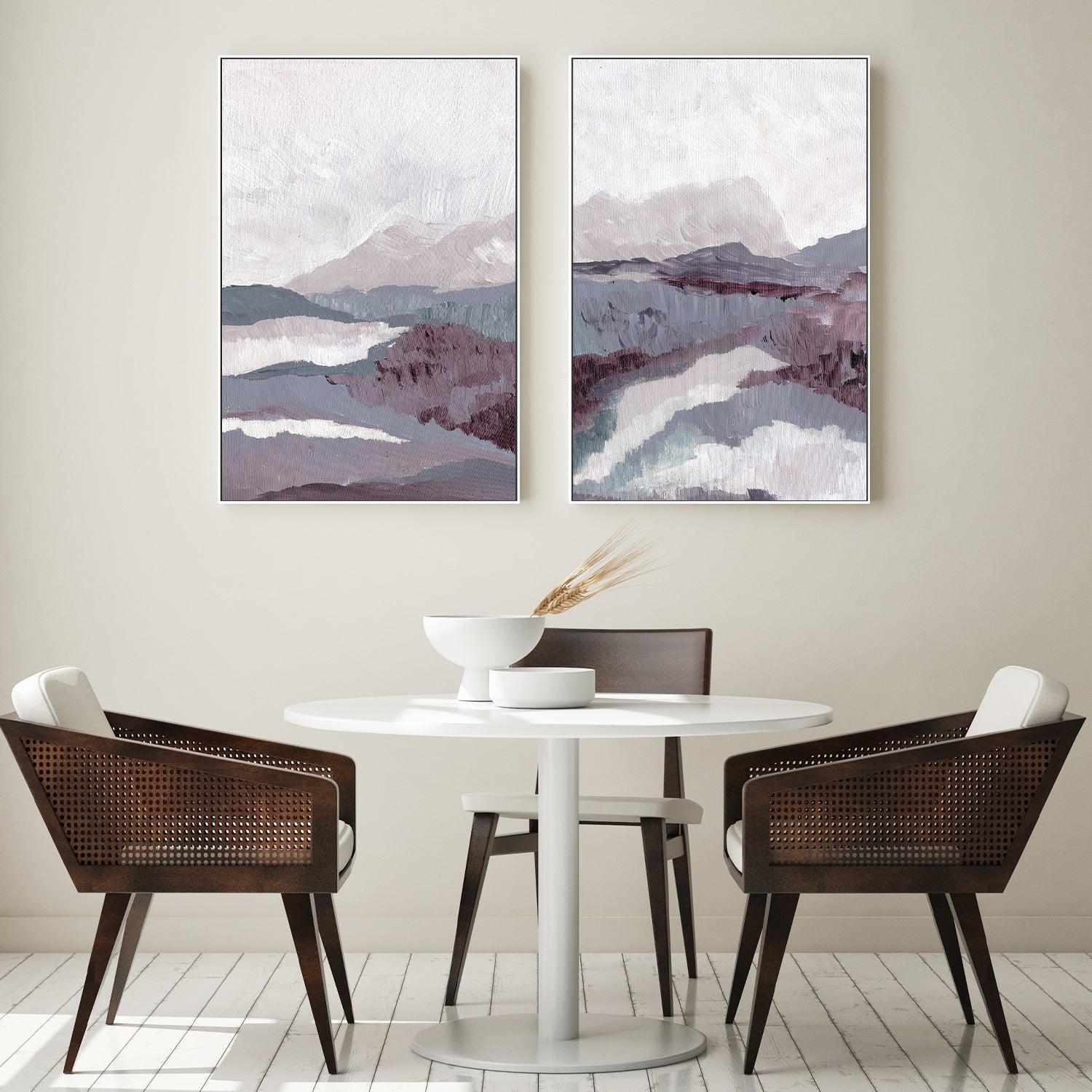 wall-art-print-canvas-poster-framed-Dreamy Style B & Dreamy Landscape Style B, Set Of 2 , By Nikita Jariwala-7