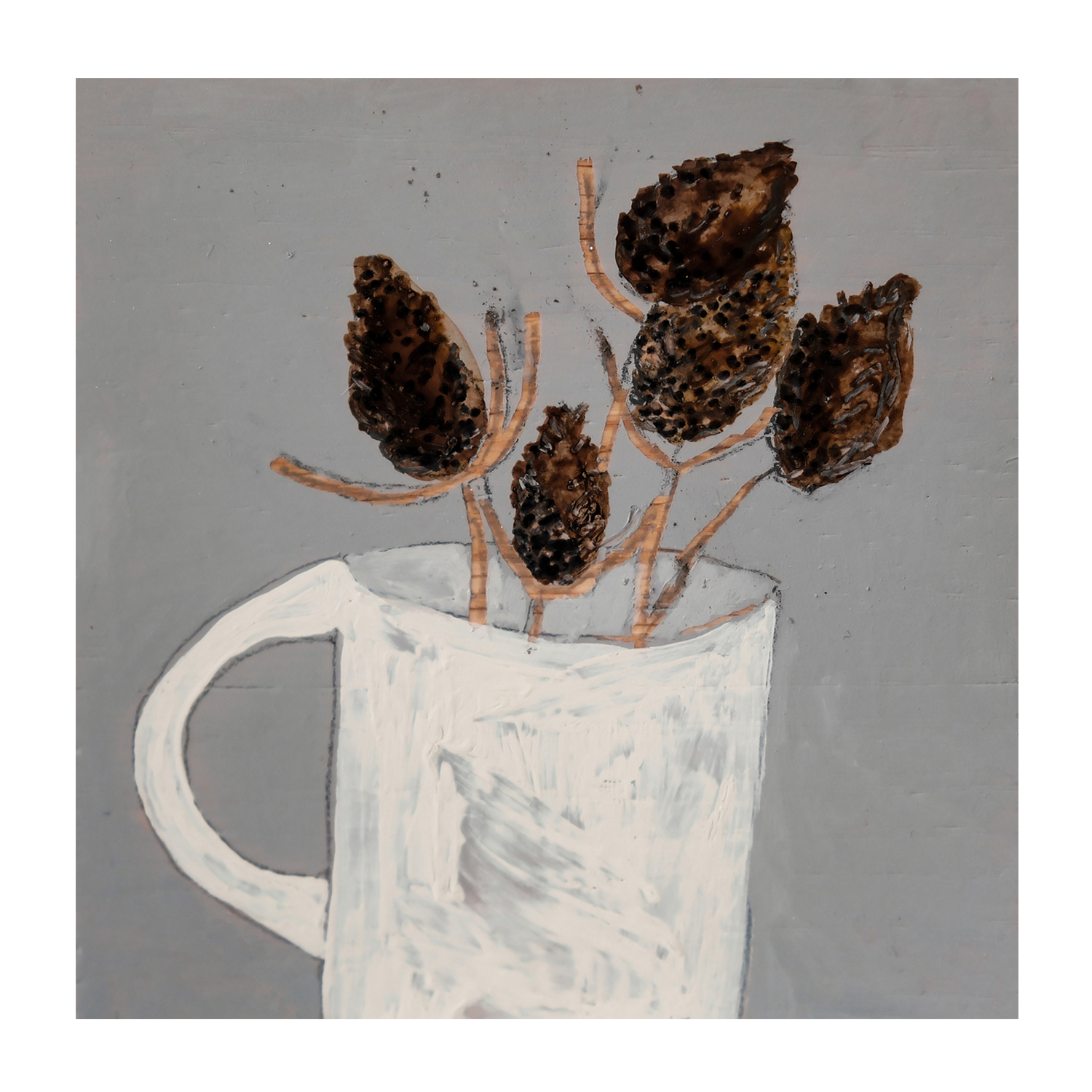 wall-art-print-canvas-poster-framed-Dried Thistle , By Louise O'hara-1