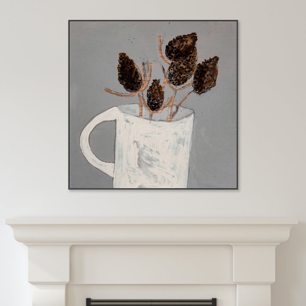 wall-art-print-canvas-poster-framed-Dried Thistle , By Louise O'hara-2