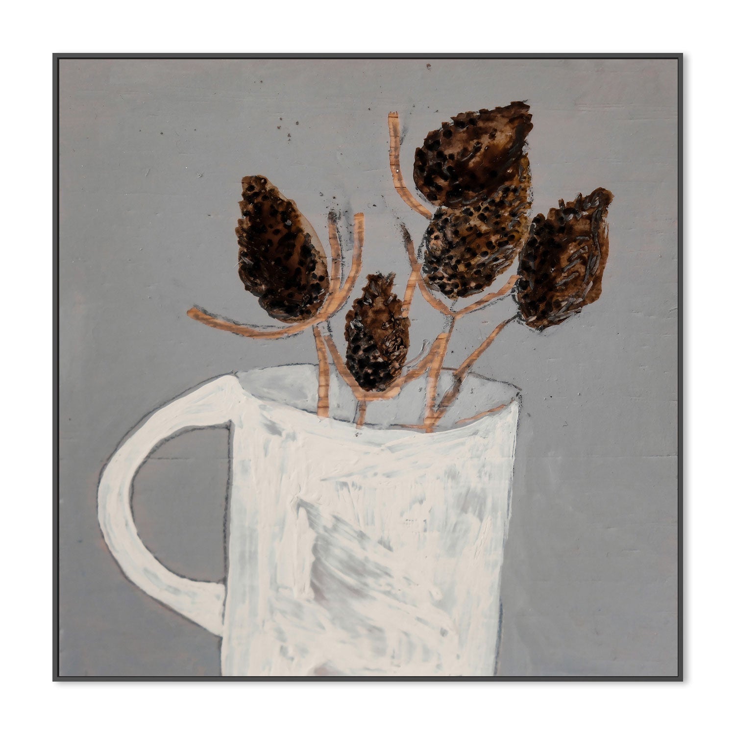 wall-art-print-canvas-poster-framed-Dried Thistle , By Louise O'hara-3