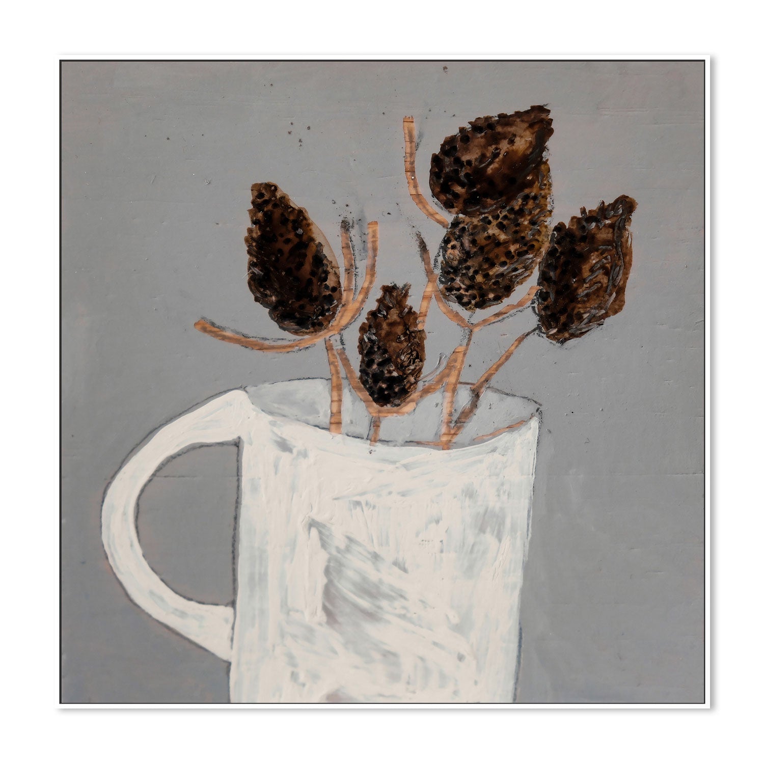 wall-art-print-canvas-poster-framed-Dried Thistle , By Louise O'hara-5