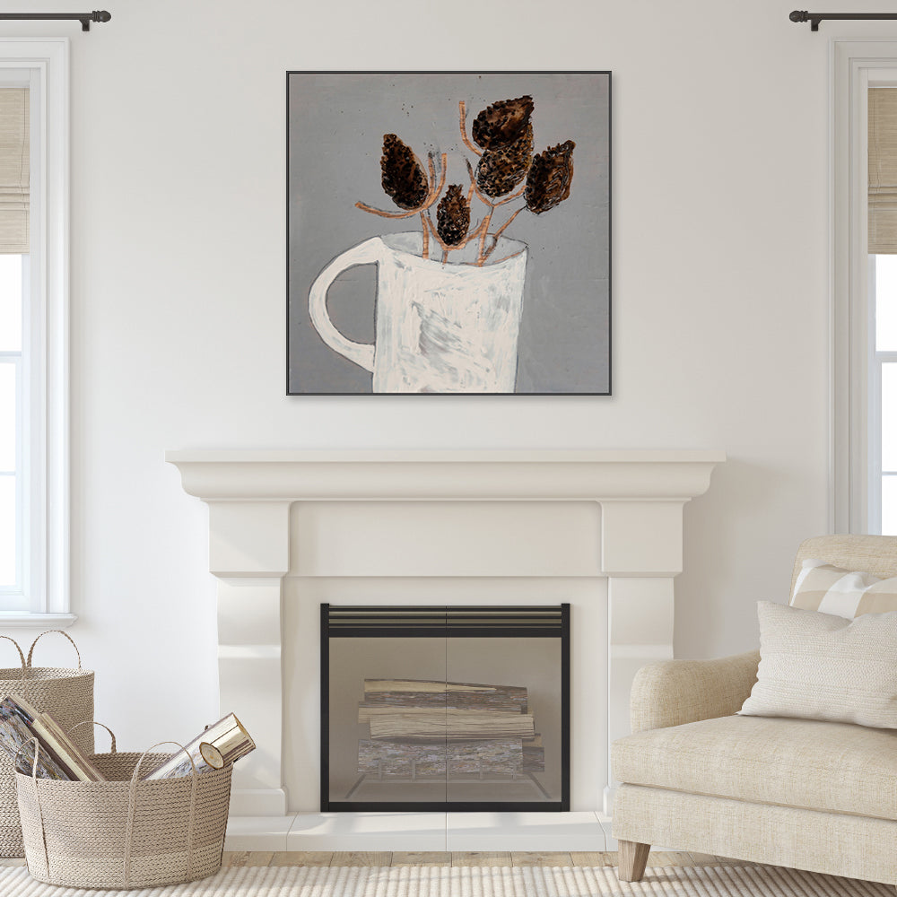 wall-art-print-canvas-poster-framed-Dried Thistle , By Louise O'hara-7