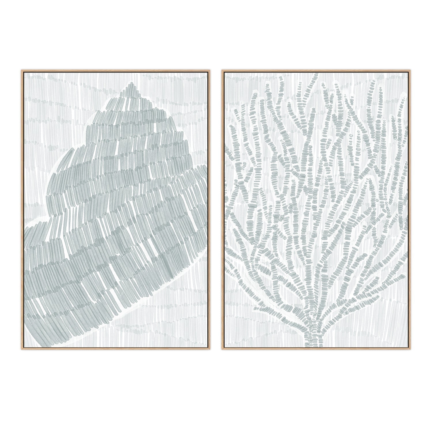 wall-art-print-canvas-poster-framed-Drifted Snail Shell-Drifted Seaweed , Set Of 2, By Jetty Home , By Jetty Home-4