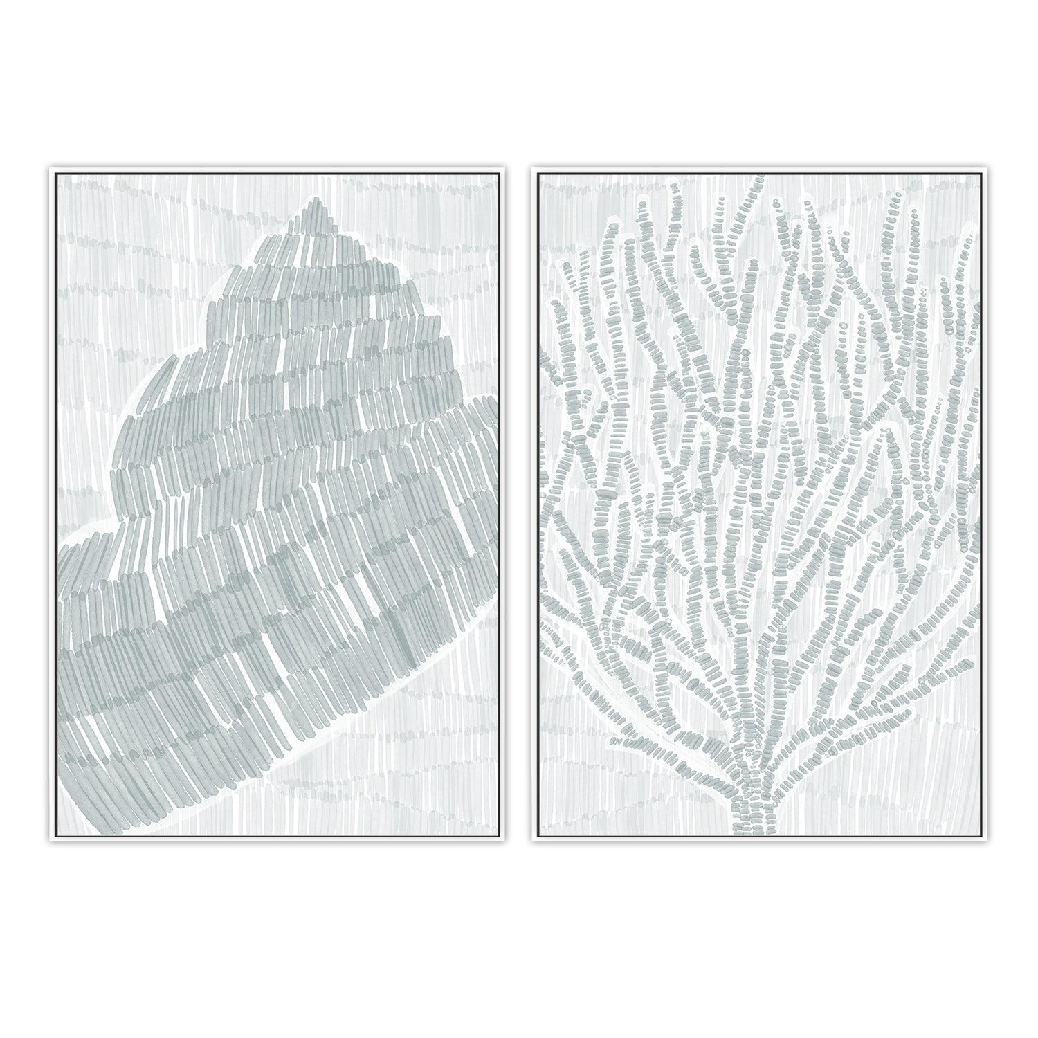 wall-art-print-canvas-poster-framed-Drifted Snail Shell-Drifted Seaweed , Set Of 2, By Jetty Home , By Jetty Home-5