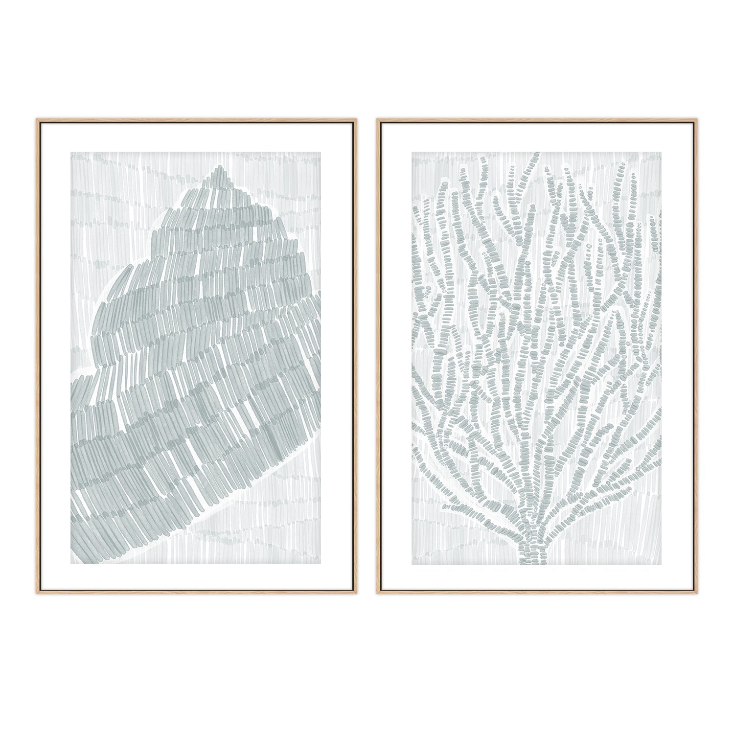 wall-art-print-canvas-poster-framed-Drifted Snail Shell-Drifted Seaweed , Set Of 2, By Jetty Home , By Jetty Home-6