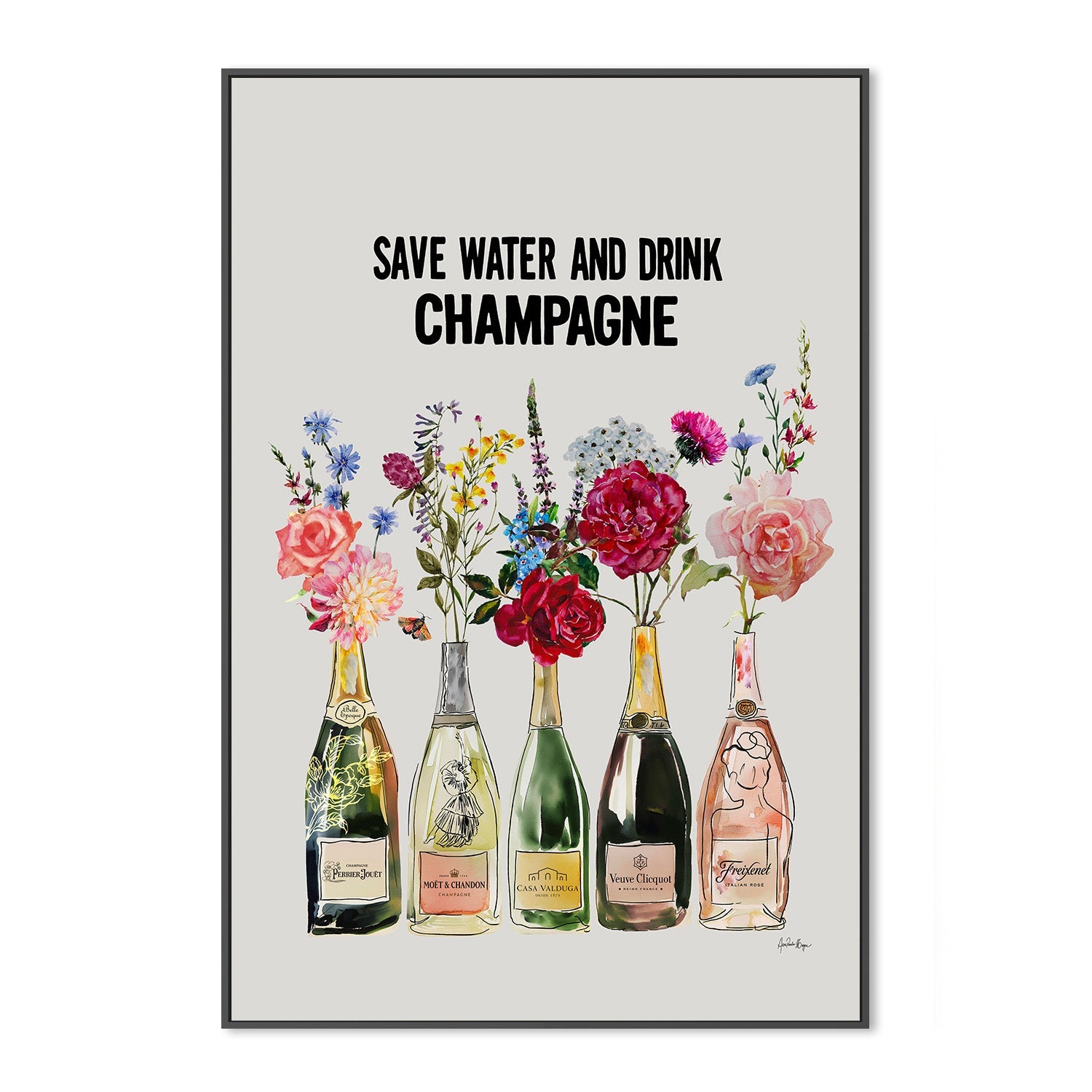 wall-art-print-canvas-poster-framed-drink champagne-2