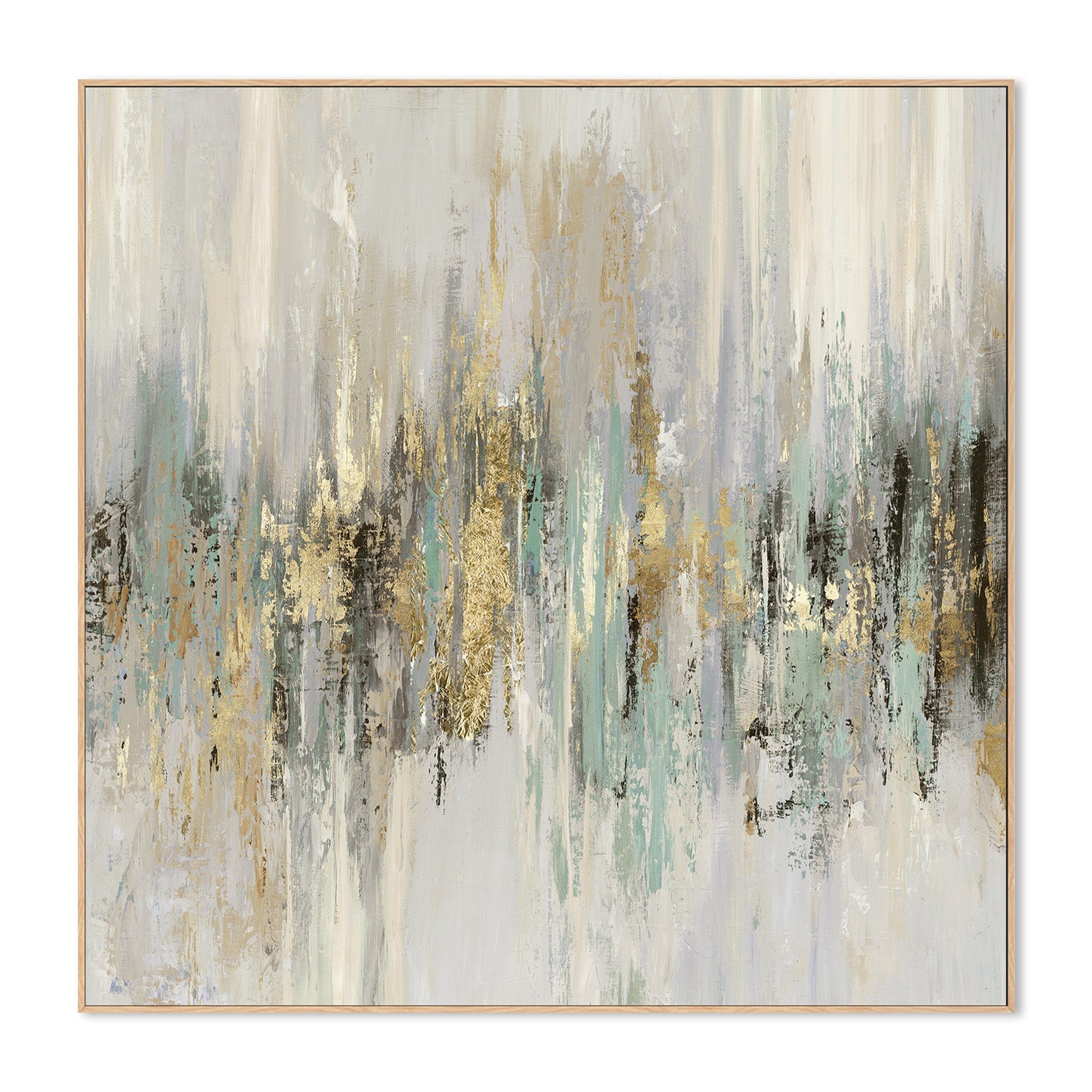 wall-art-print-canvas-poster-framed-Dripping Gold, Style B-4