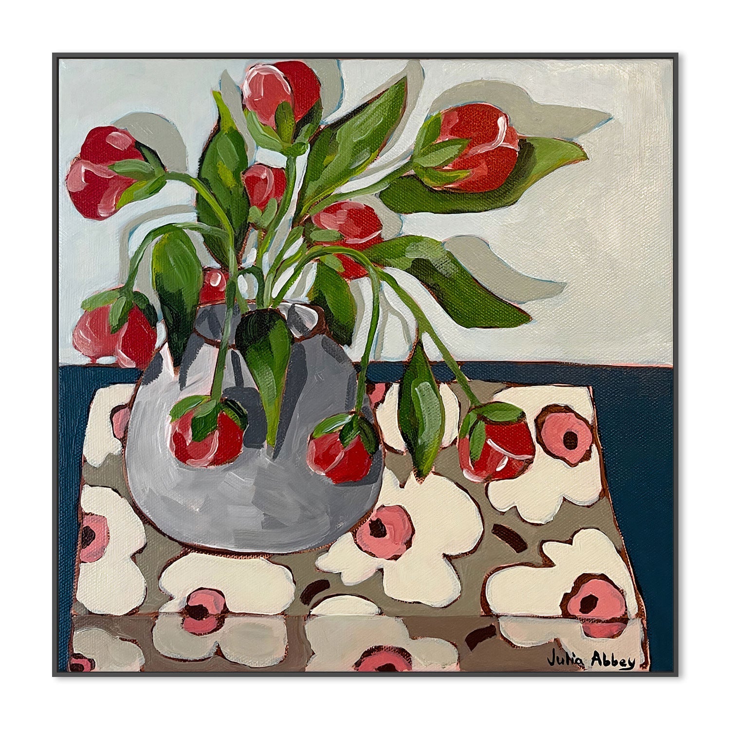 wall-art-print-canvas-poster-framed-Droppy Tulips , By Julia Abbey-3