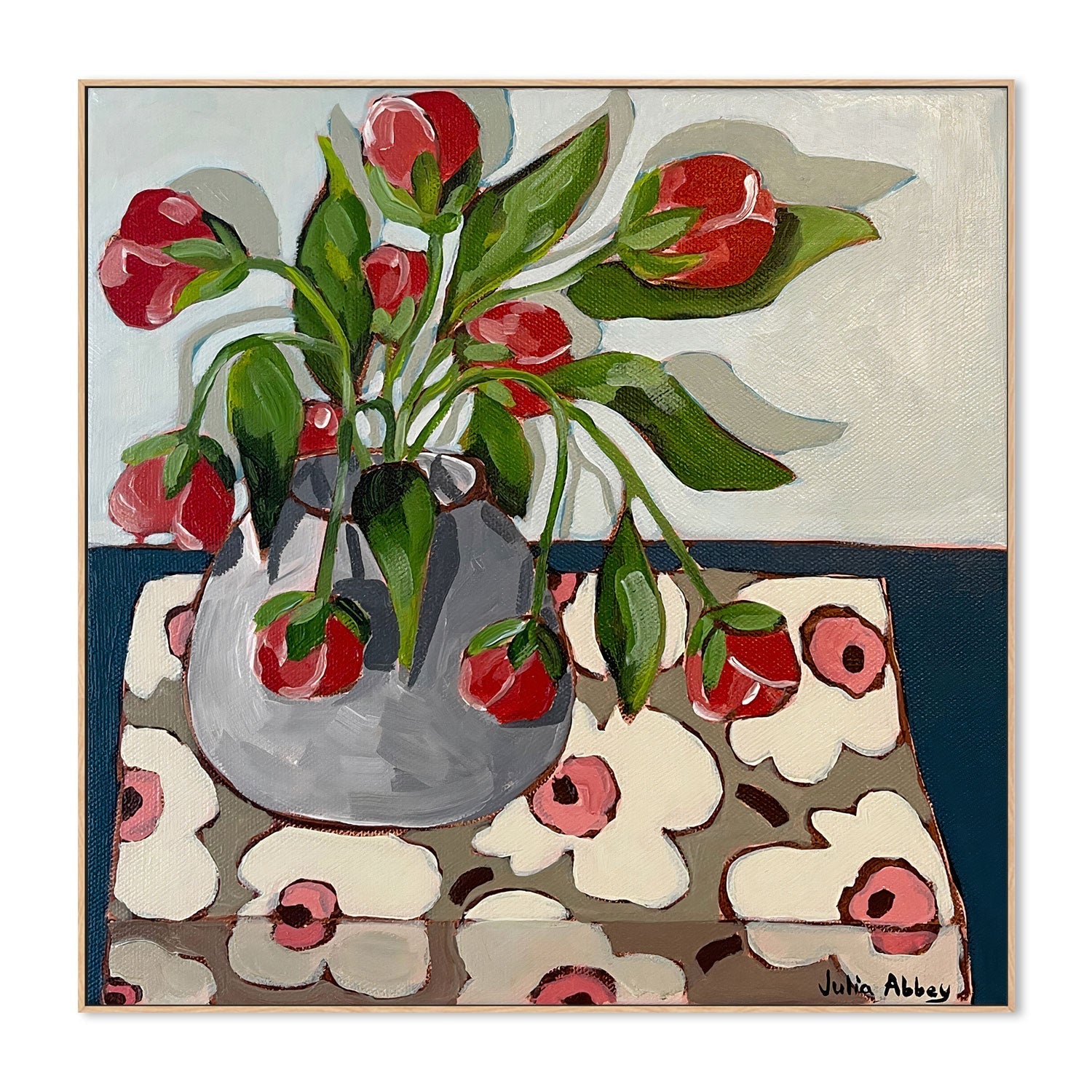 wall-art-print-canvas-poster-framed-Droppy Tulips , By Julia Abbey-4