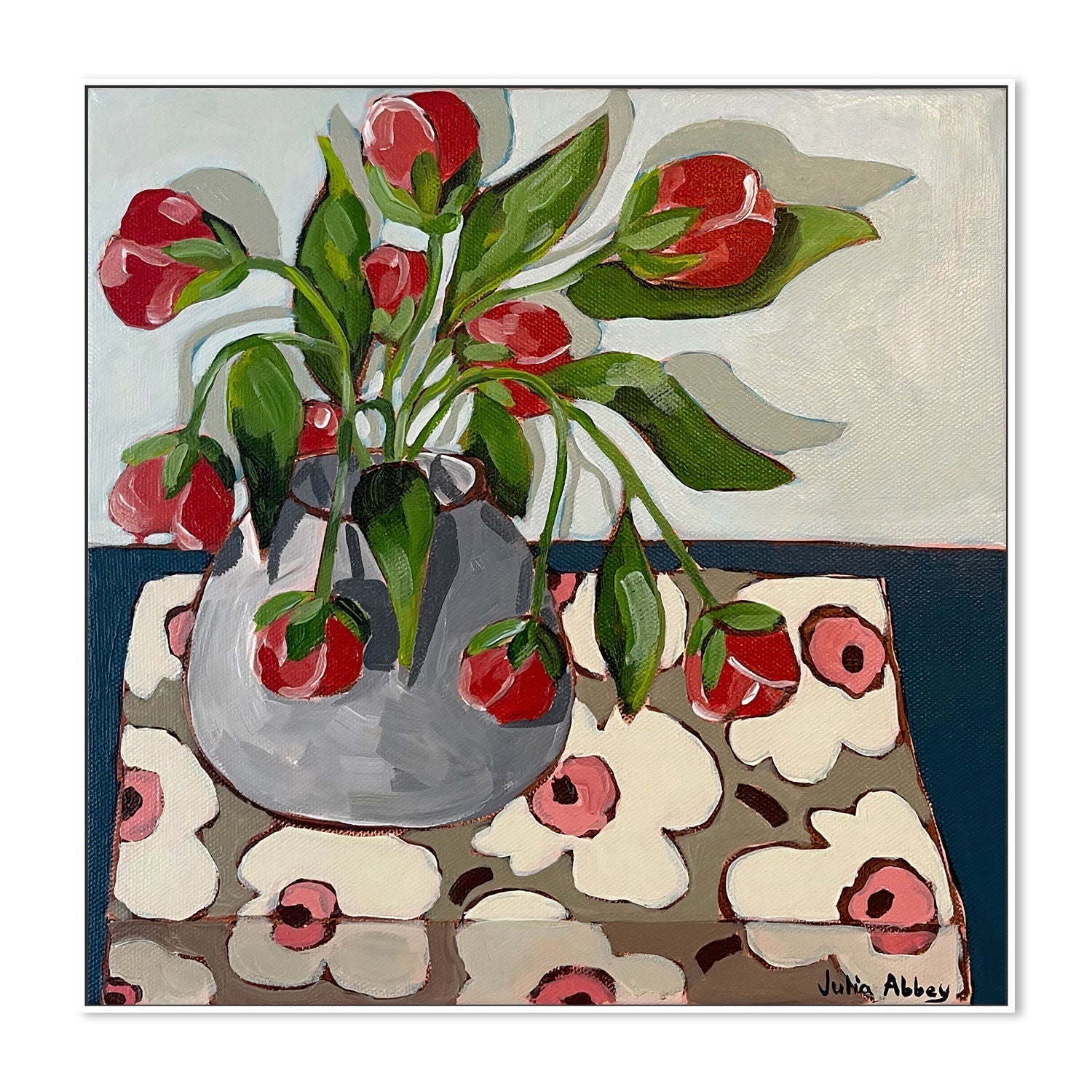 wall-art-print-canvas-poster-framed-Droppy Tulips , By Julia Abbey-5