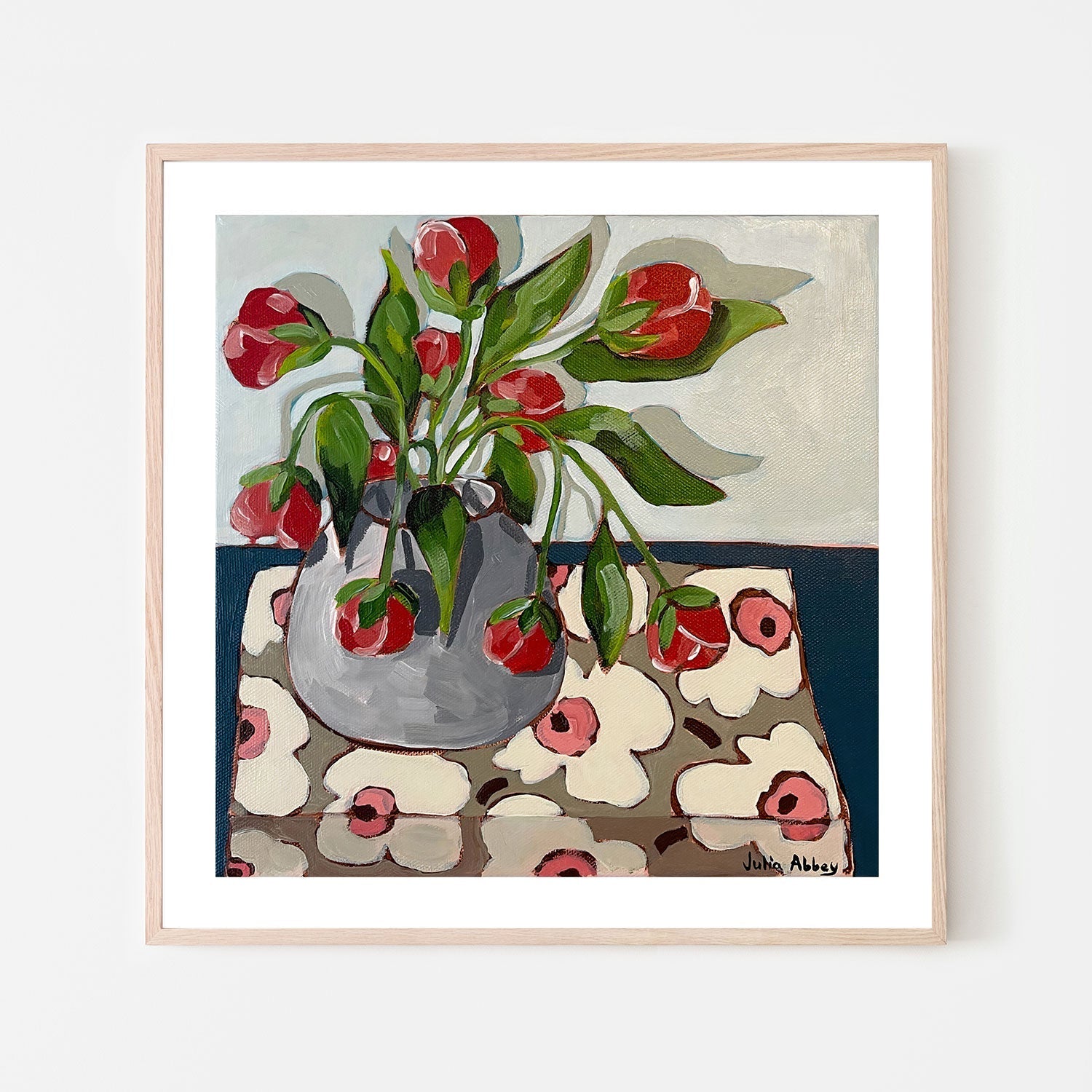 wall-art-print-canvas-poster-framed-Droppy Tulips , By Julia Abbey-6