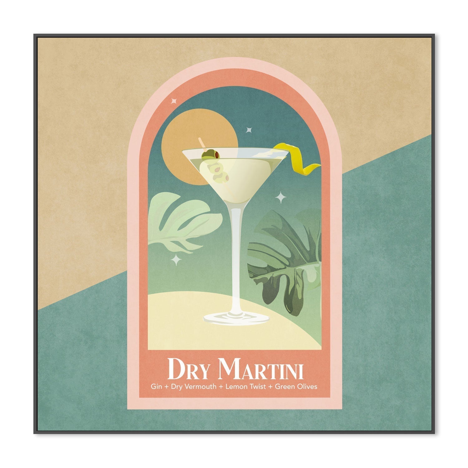 wall-art-print-canvas-poster-framed-Dry Martini , By Emel Tunaboylu-GIOIA-WALL-ART