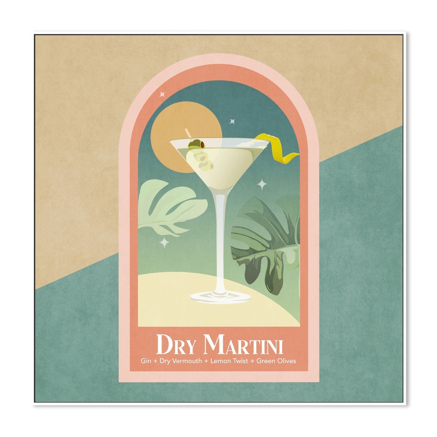 wall-art-print-canvas-poster-framed-Dry Martini , By Emel Tunaboylu-GIOIA-WALL-ART