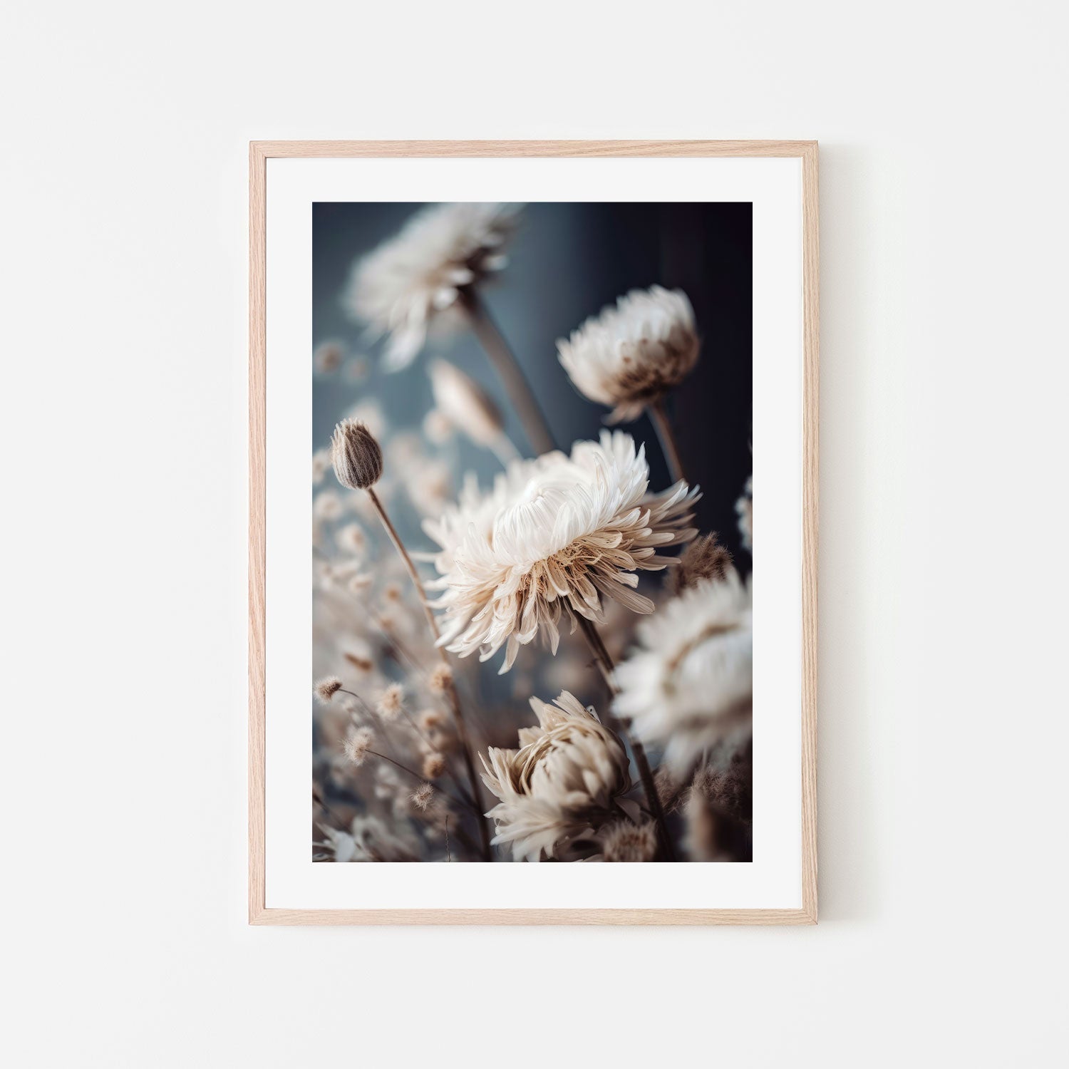 wall-art-print-canvas-poster-framed-Dry Pastel Flowers, Style B , By Treechild-GIOIA-WALL-ART