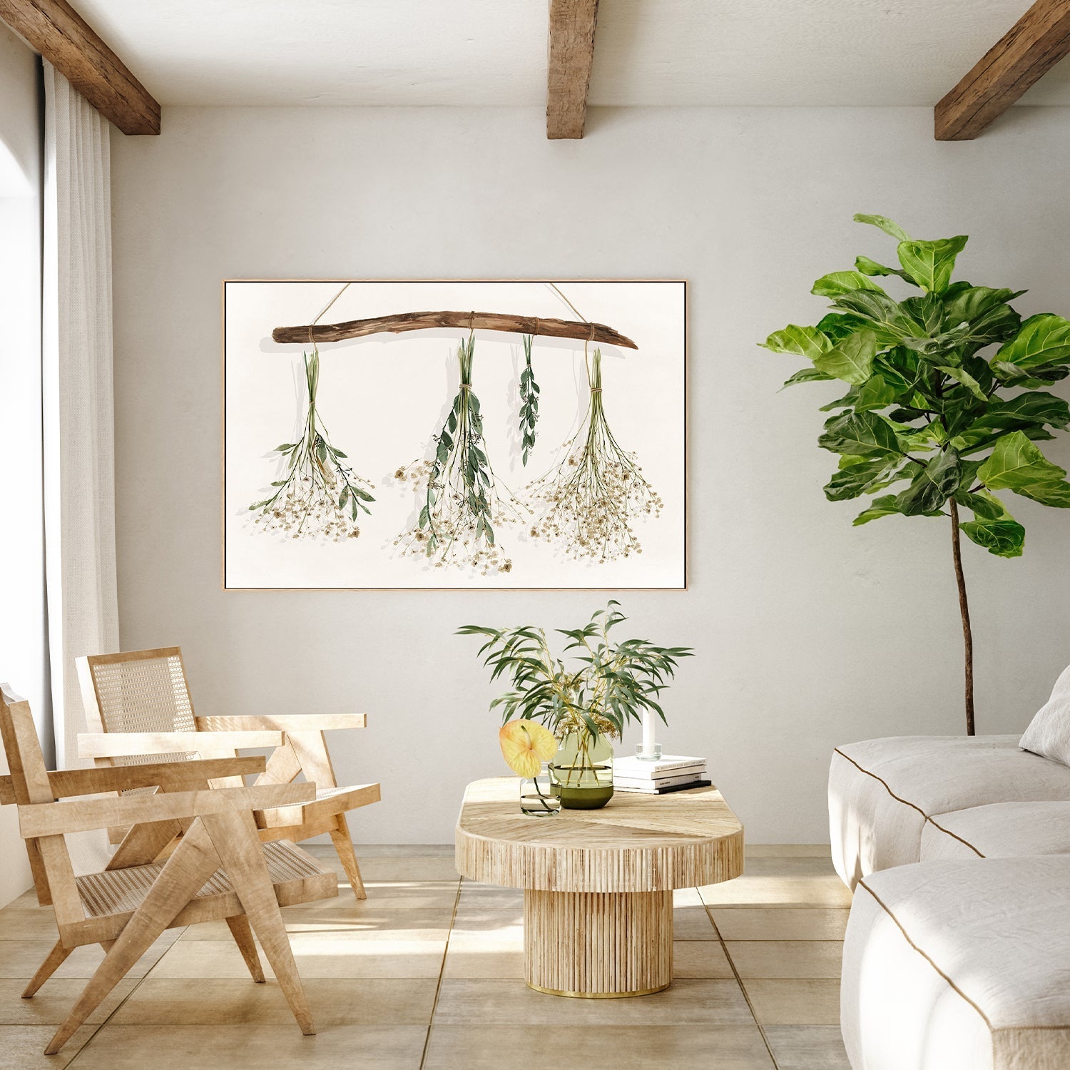 wall-art-print-canvas-poster-framed-Drying Flowers , By Isabelle Z-7