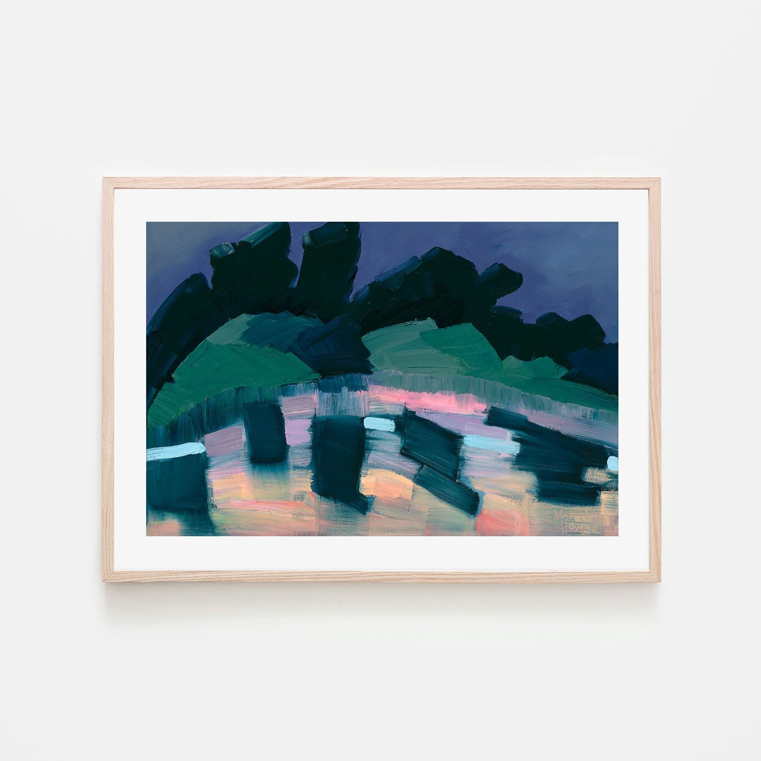 wall-art-print-canvas-poster-framed-Dusk at Crossing-by-Meredith Howse-Gioia Wall Art