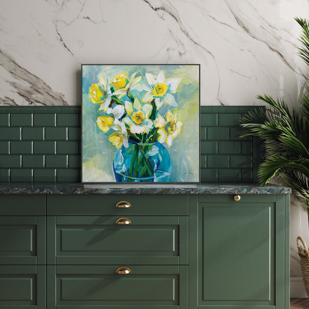 wall-art-print-canvas-poster-framed-Early Blooms-by-Jeanette Vertentes-Gioia Wall Art