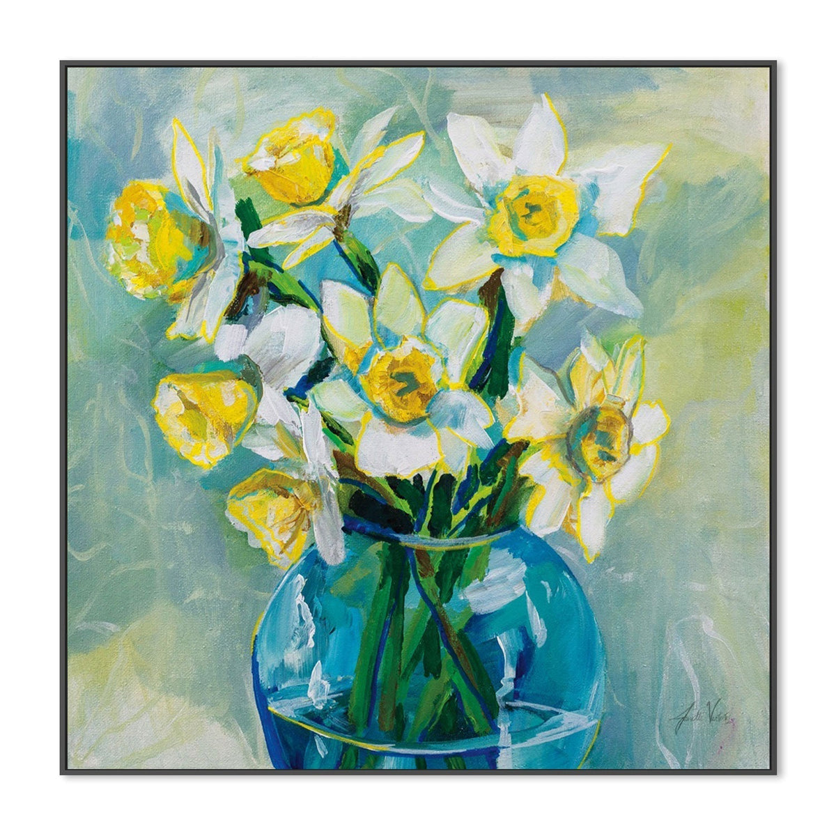 wall-art-print-canvas-poster-framed-Early Blooms-by-Jeanette Vertentes-Gioia Wall Art