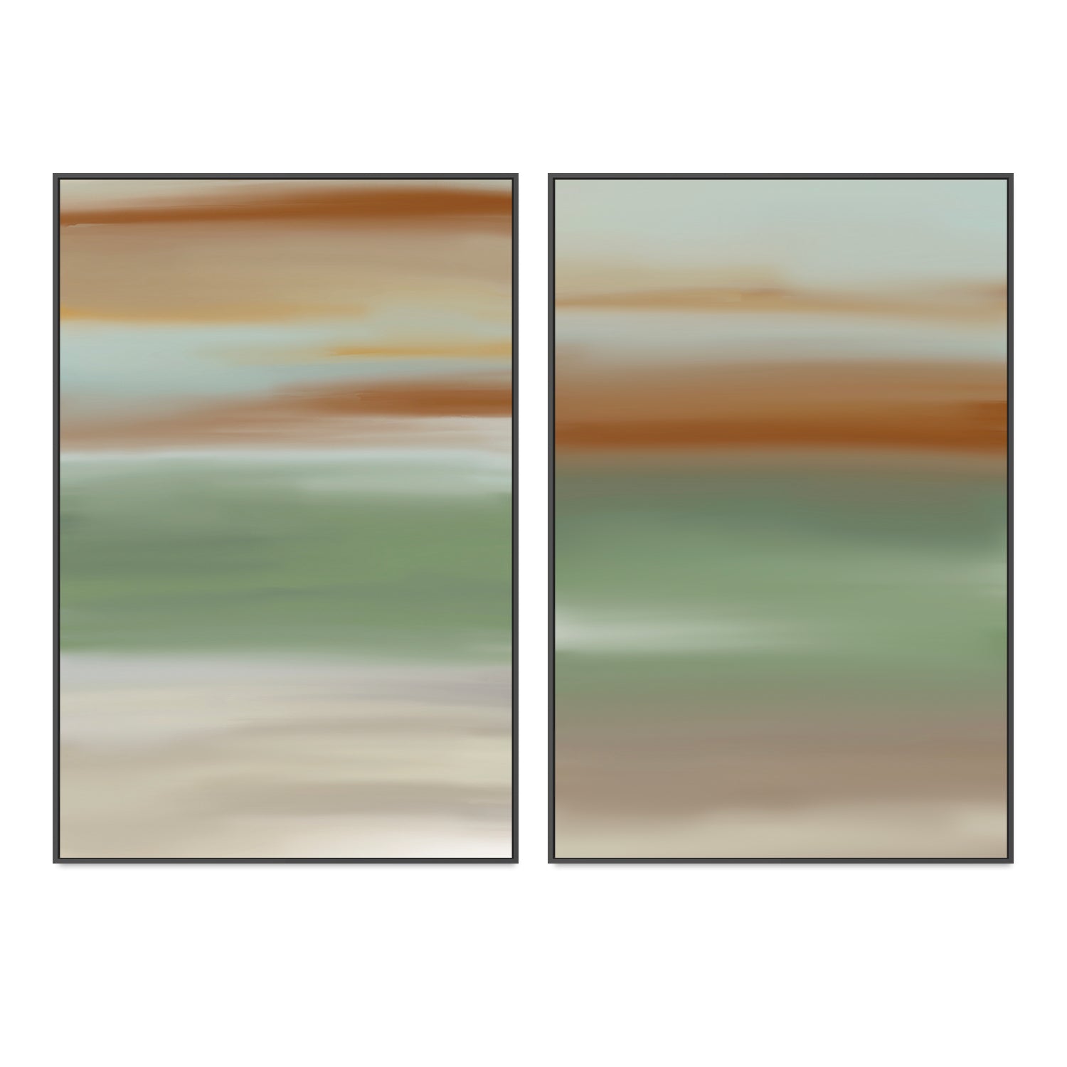 wall-art-print-canvas-poster-framed-Earthy Colour Blend, Style A & B, Set of 2 , By Karine Tonial Grimm-GIOIA-WALL-ART