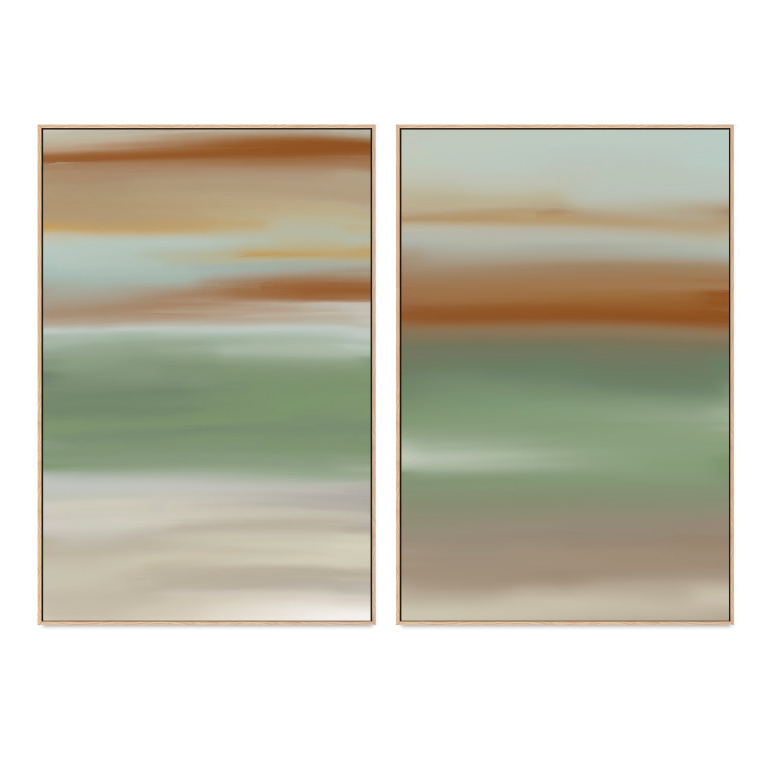 wall-art-print-canvas-poster-framed-Earthy Colour Blend, Style A & B, Set of 2 , By Karine Tonial Grimm-GIOIA-WALL-ART