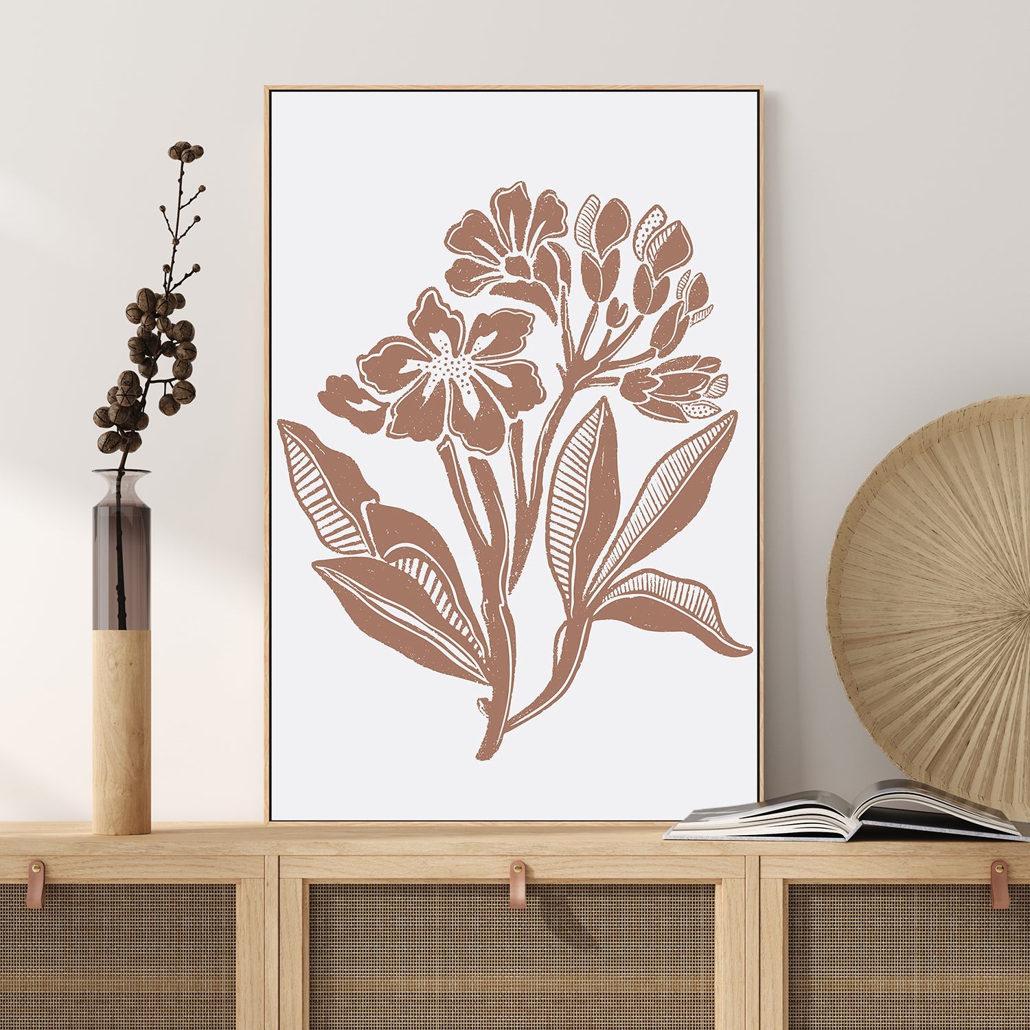 wall-art-print-canvas-poster-framed-Earthy Florals , By Nikita Jariwala-7