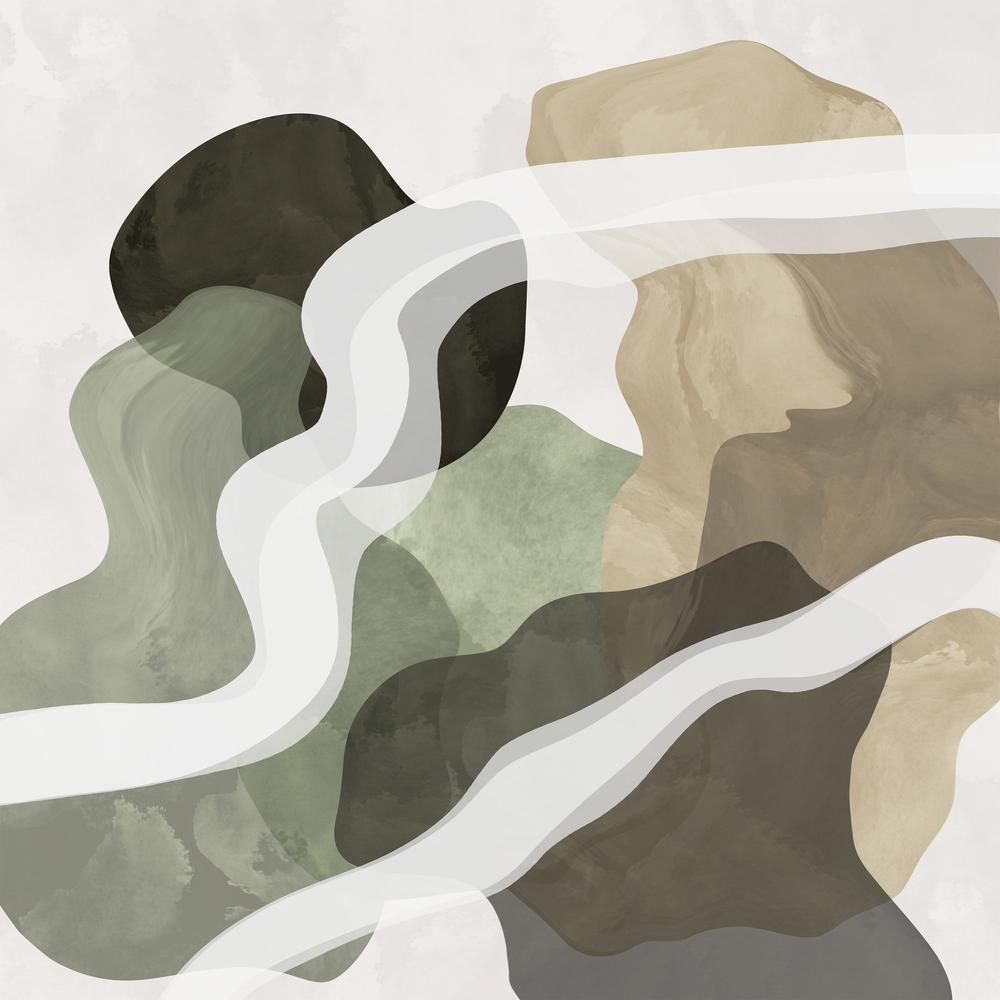 wall-art-print-canvas-poster-framed-Earthy Flowing Shapes-1