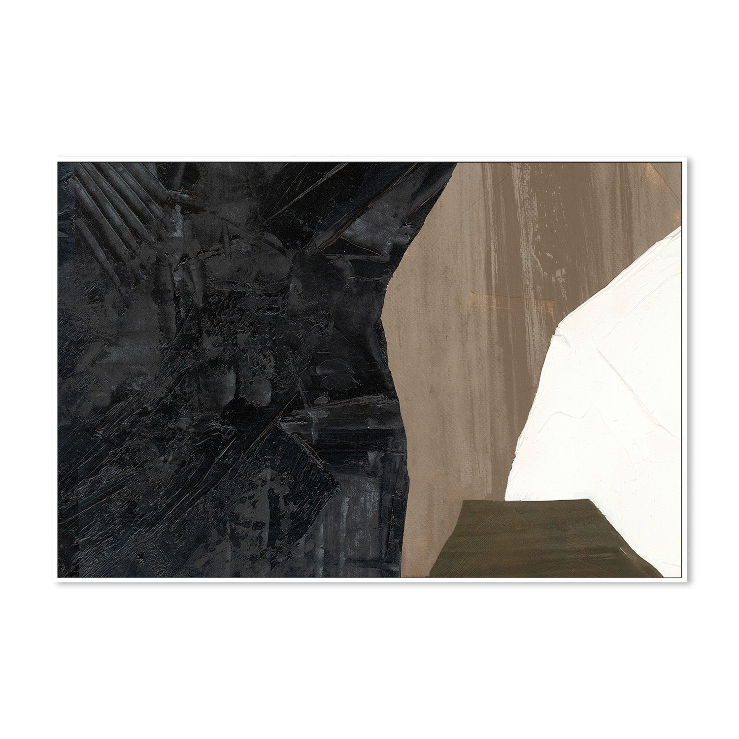 wall-art-print-canvas-poster-framed-Earthy Layers and Textured Forms , Style B-5