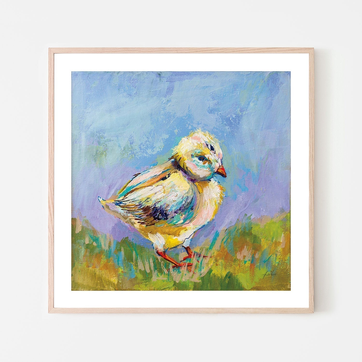wall-art-print-canvas-poster-framed-Easter Chick-by-Jeanette Vertentes-Gioia Wall Art