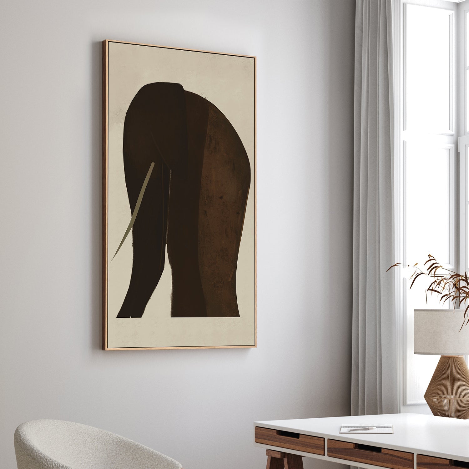 wall-art-print-canvas-poster-framed-Ella Elephant-2