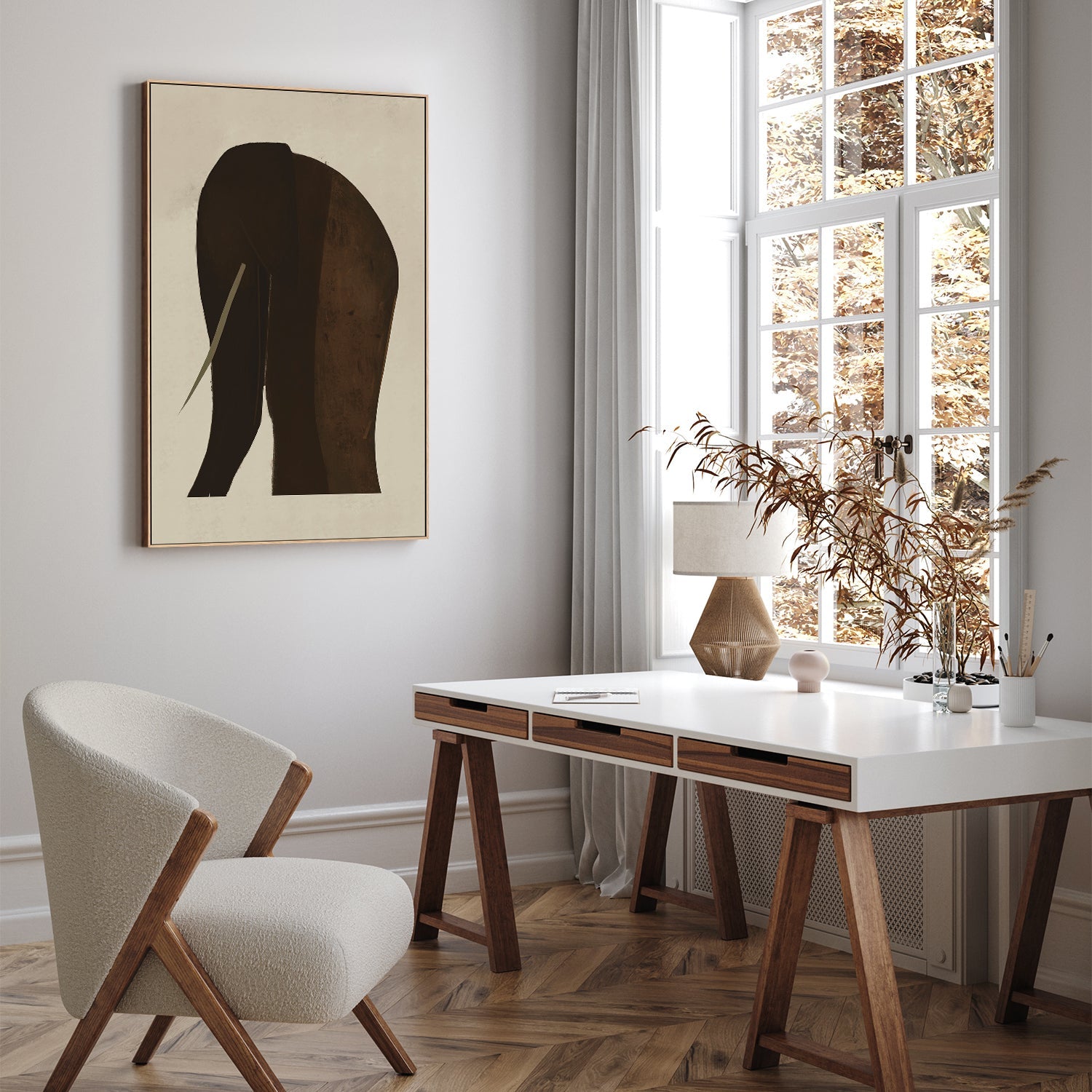 wall-art-print-canvas-poster-framed-Ella Elephant-7