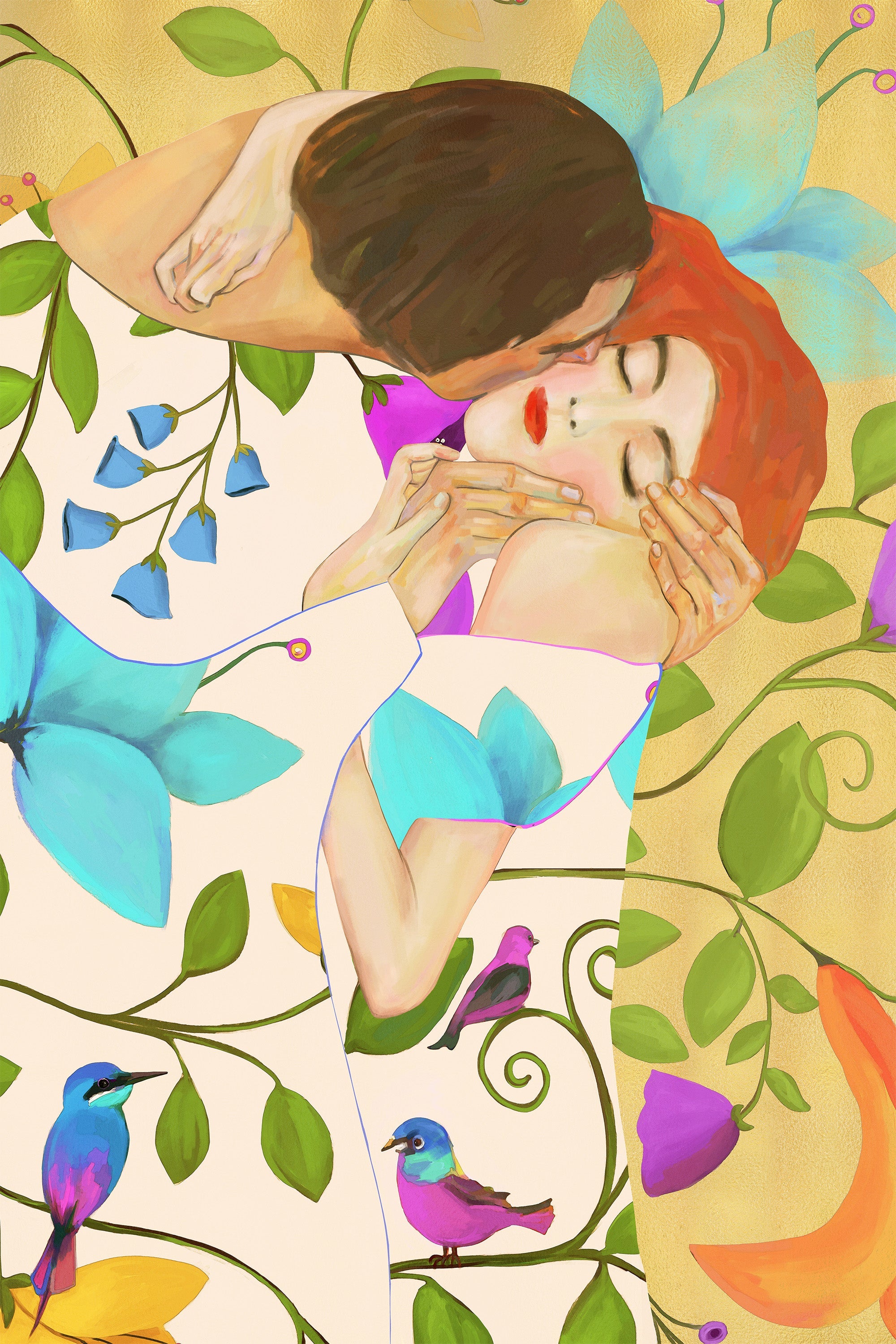 wall-art-print-canvas-poster-framed-Enchanted Embrace-1