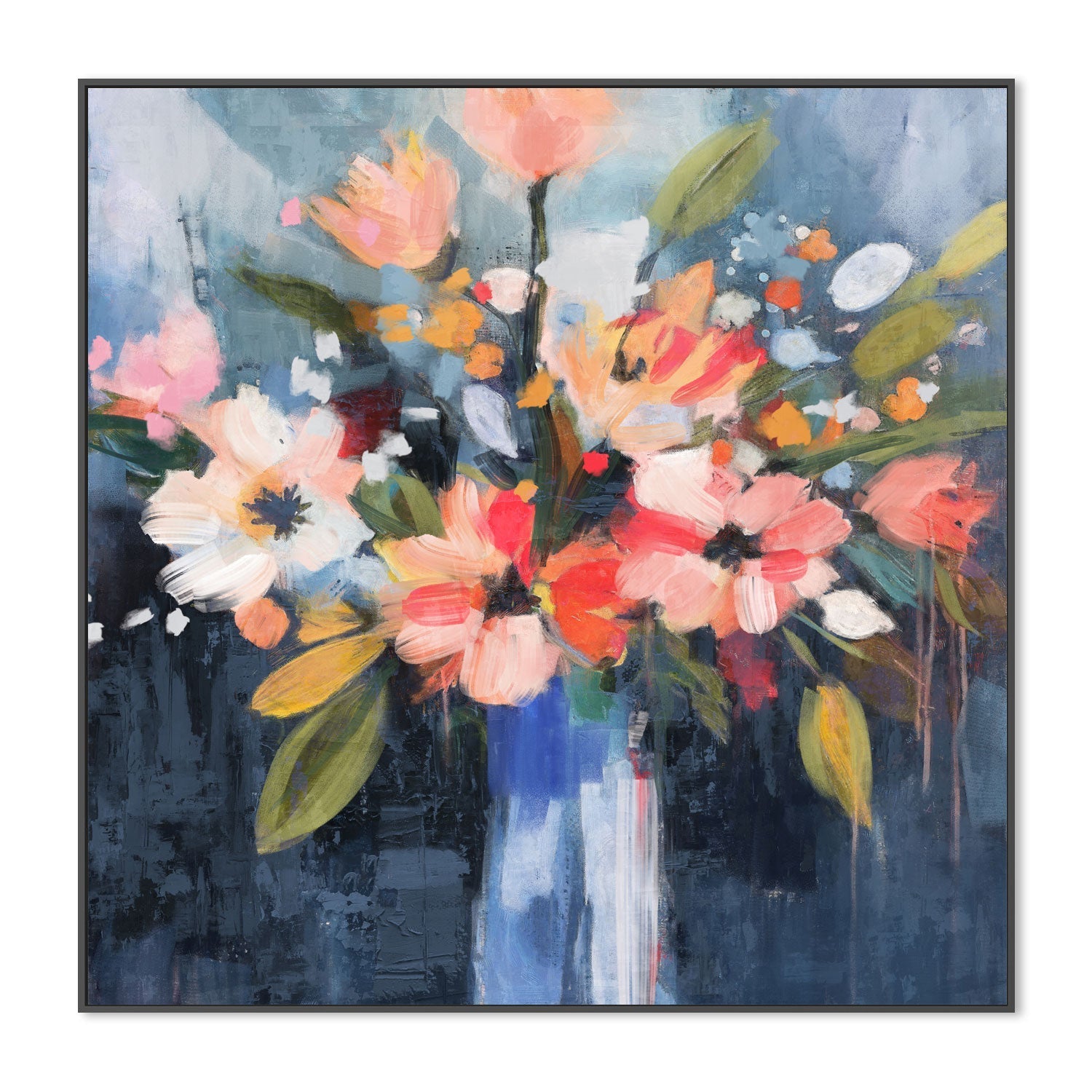 wall-art-print-canvas-poster-framed-Enchanted Florals, Style B , By Nina Blue-3