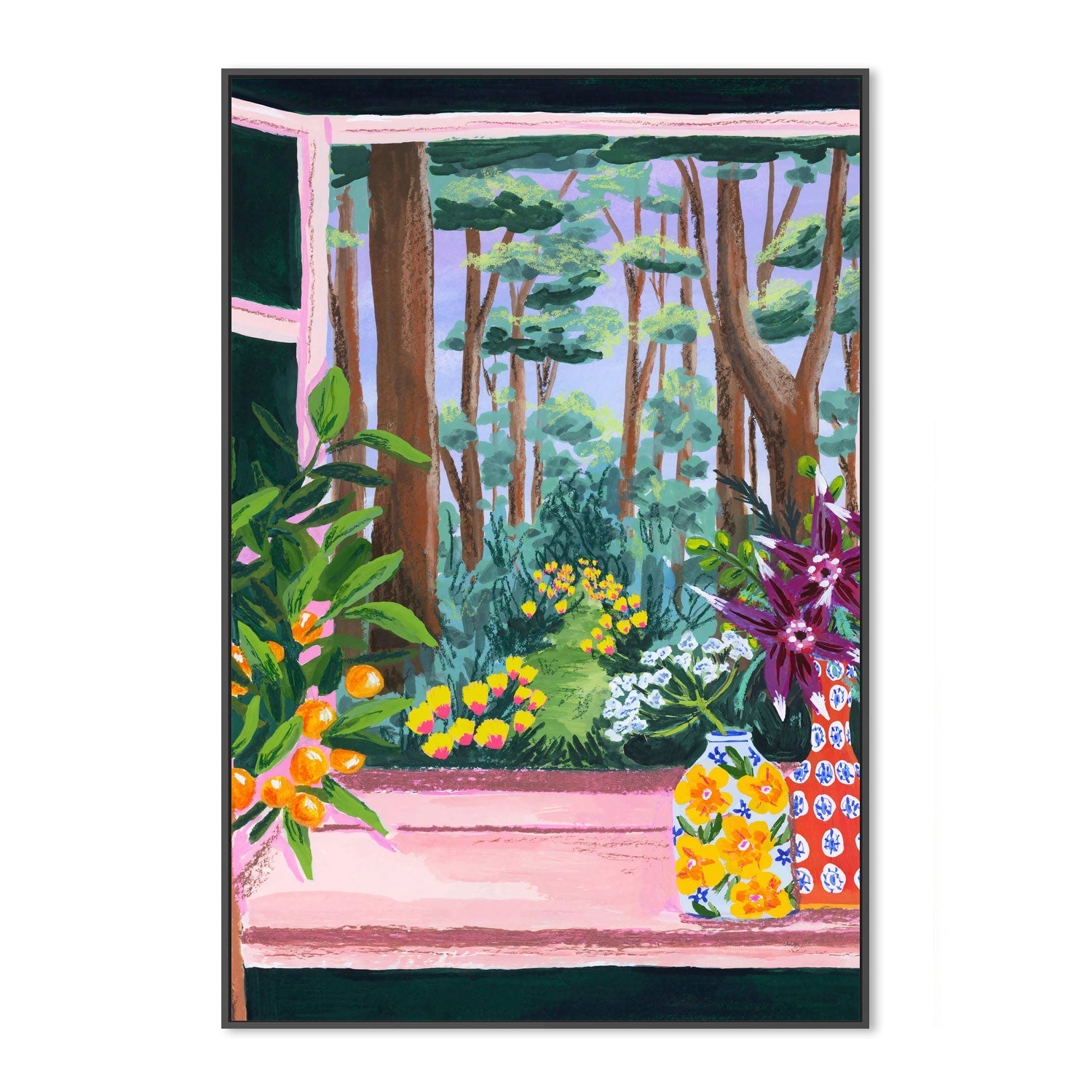 wall-art-print-canvas-poster-framed-Enchanted Garden-3