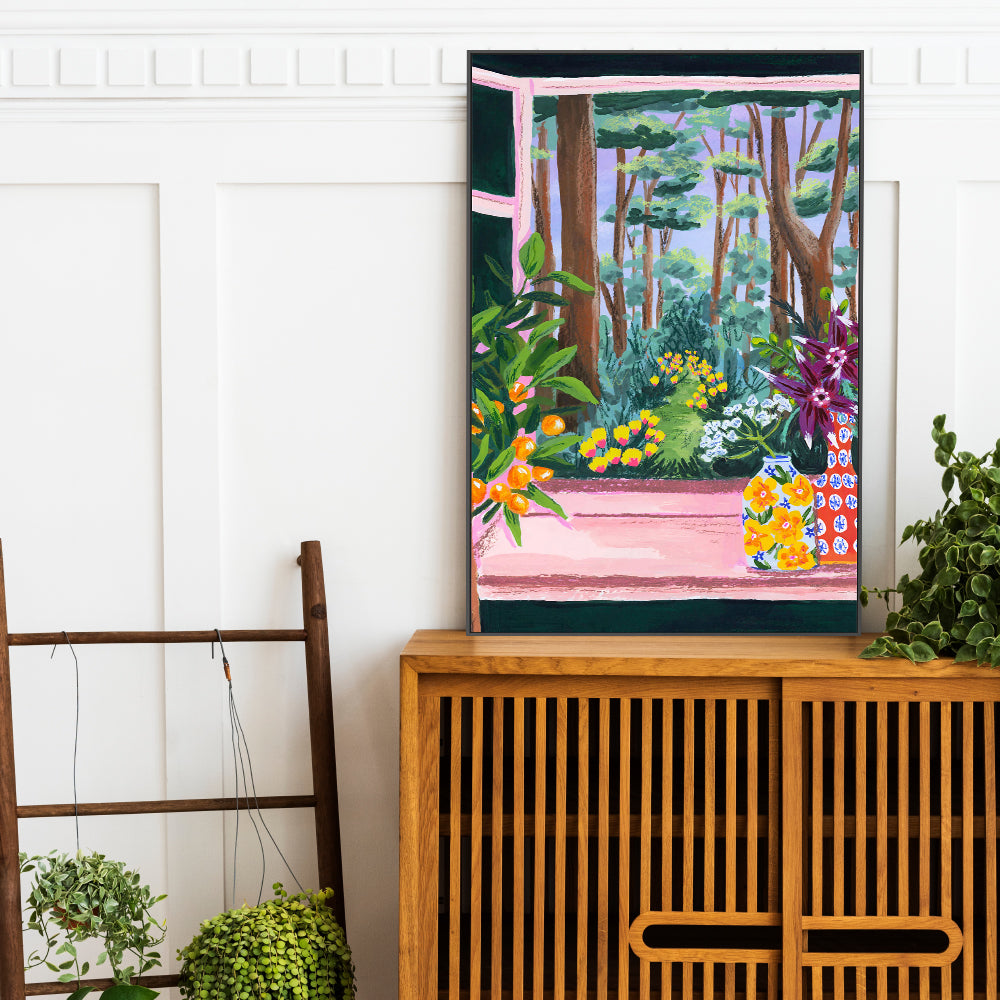 wall-art-print-canvas-poster-framed-Enchanted Garden-7
