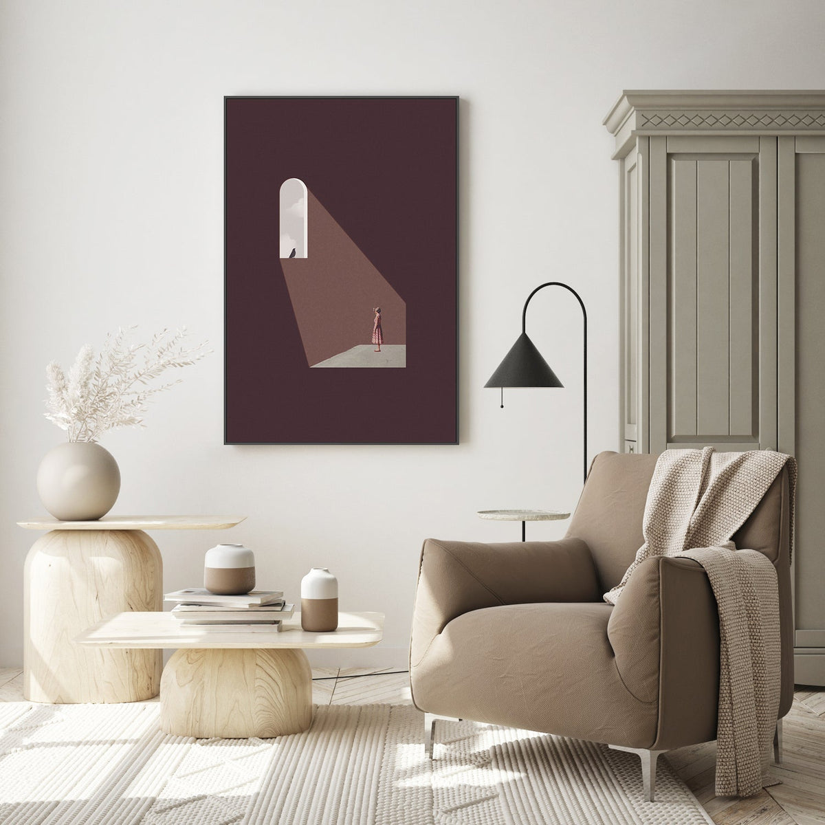 wall-art-print-canvas-poster-framed-Enlighten Me-GIOIA-WALL-ART