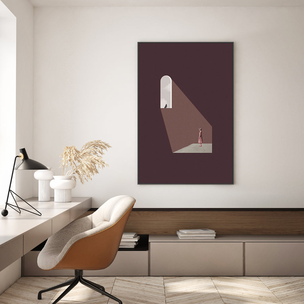 wall-art-print-canvas-poster-framed-Enlighten Me-GIOIA-WALL-ART