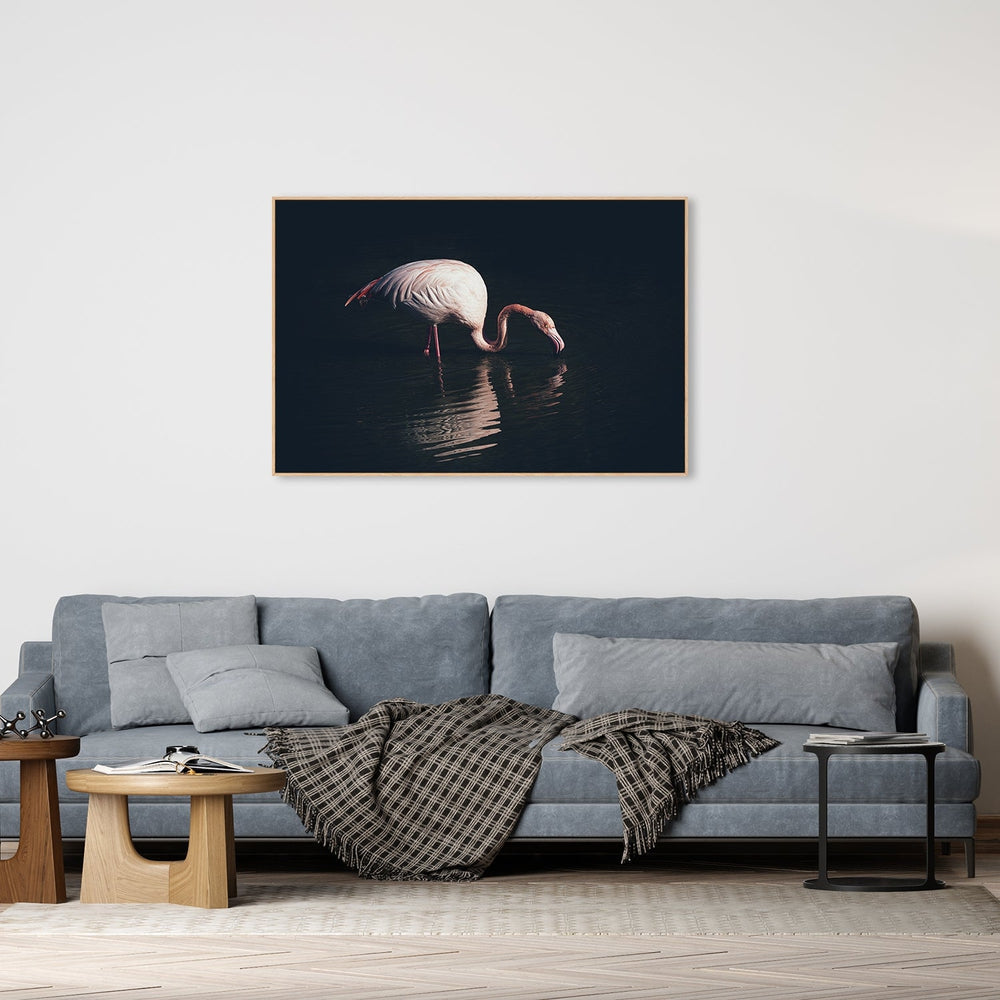 wall-art-print-canvas-poster-framed-Enlightened Flamingo, By Marco Tagliarino-by-Plus X Studio-Gioia Wall Art