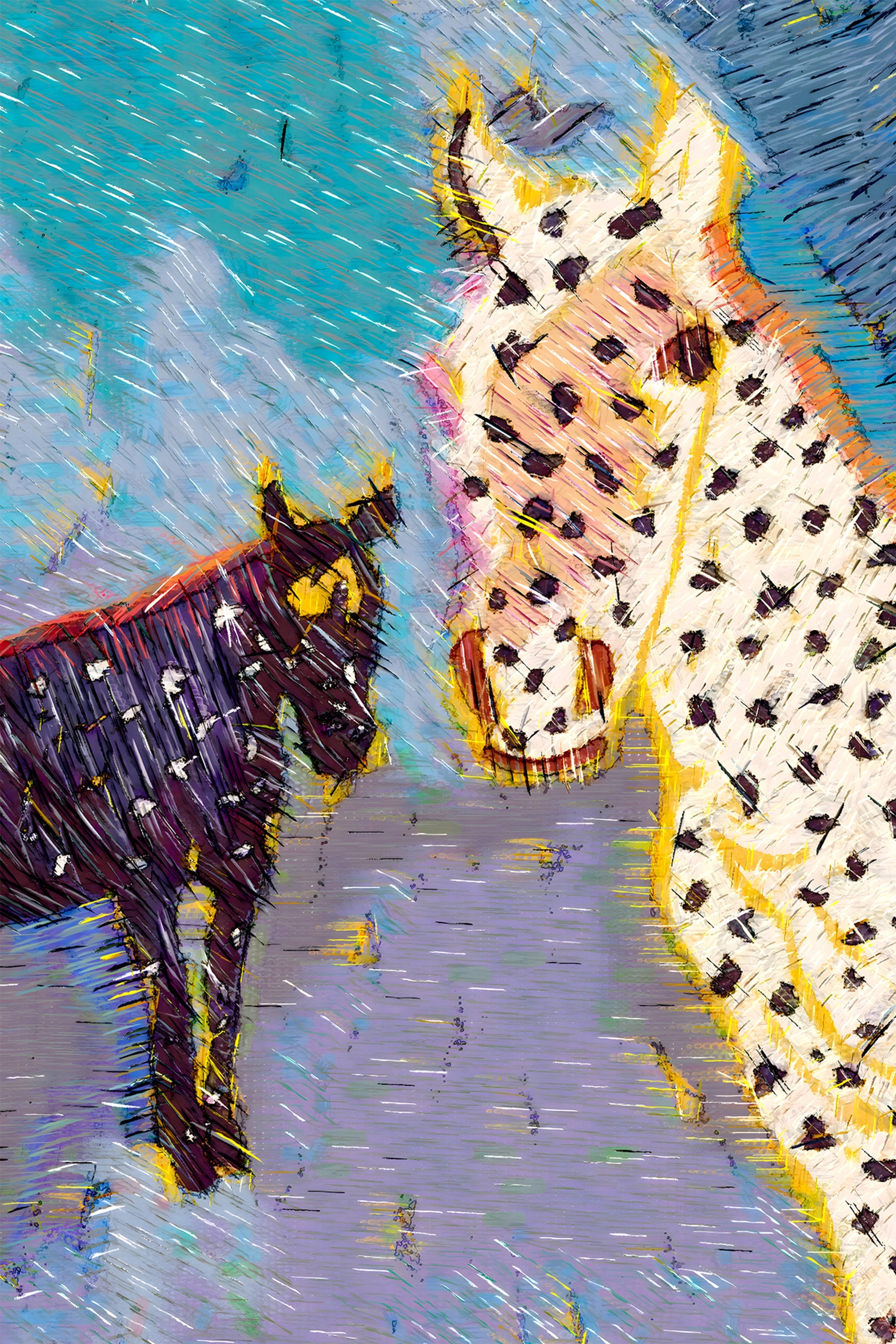 wall-art-print-canvas-poster-framed-Equus Wild Horses-1