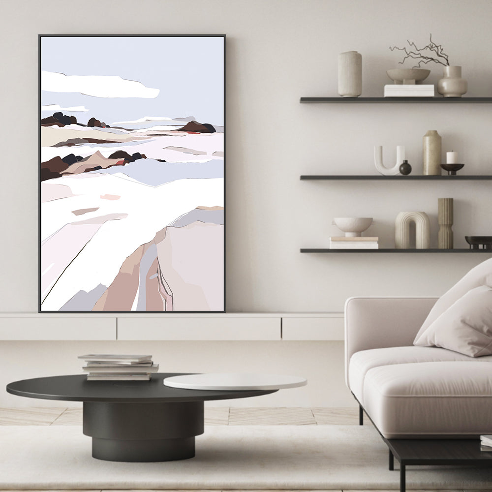 wall-art-print-canvas-poster-framed-Eternal Peaks, Style A , By Nikita Jariwala-GIOIA-WALL-ART