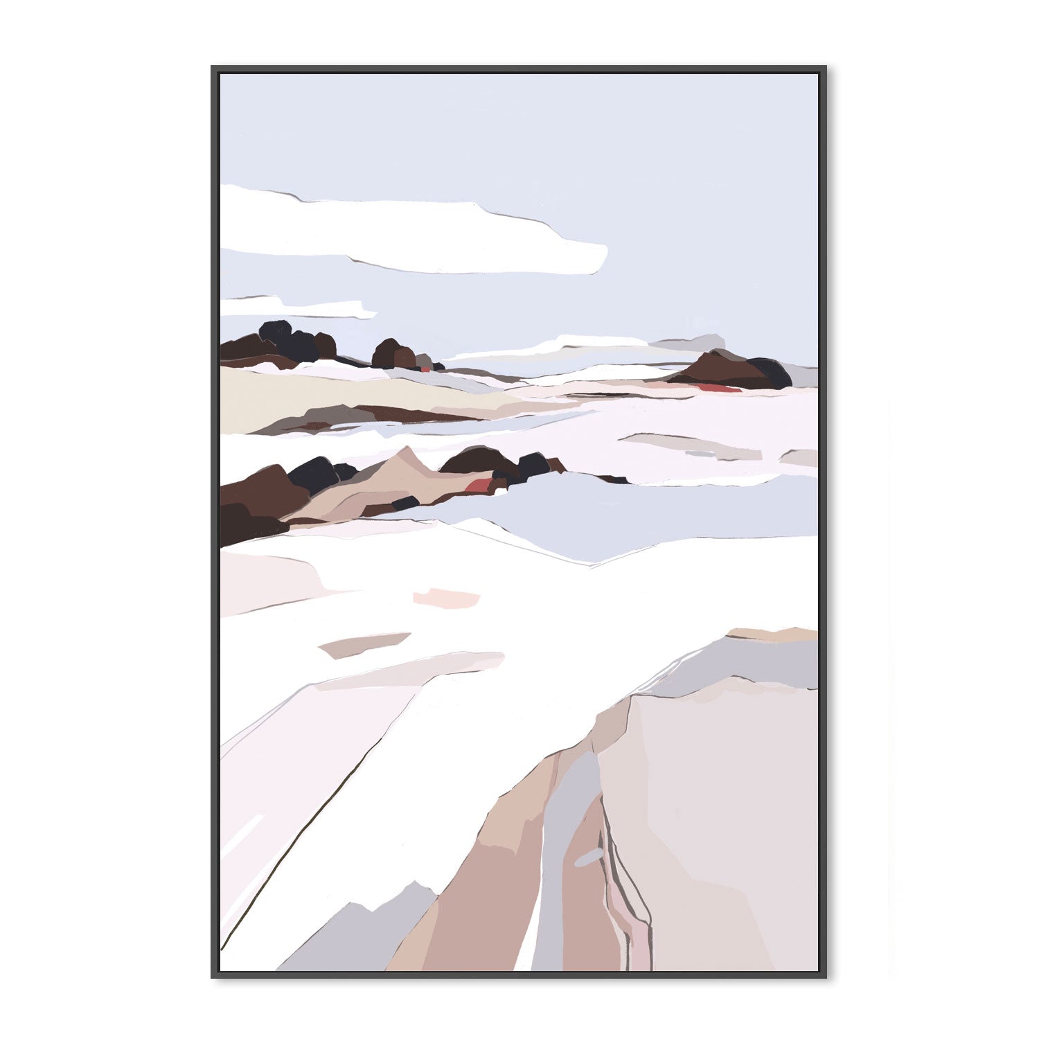 wall-art-print-canvas-poster-framed-Eternal Peaks, Style A , By Nikita Jariwala-GIOIA-WALL-ART