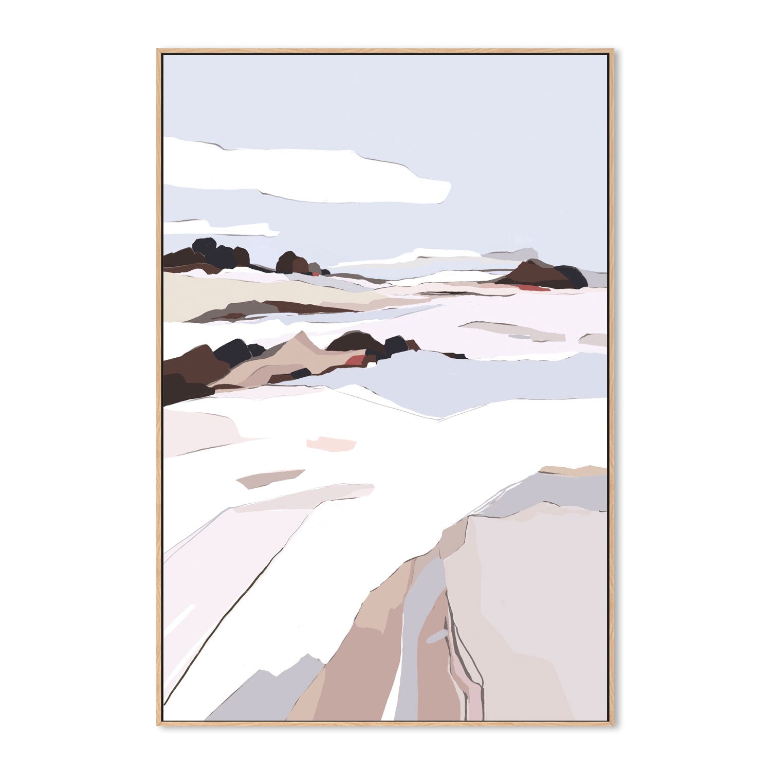 wall-art-print-canvas-poster-framed-Eternal Peaks, Style A , By Nikita Jariwala-GIOIA-WALL-ART