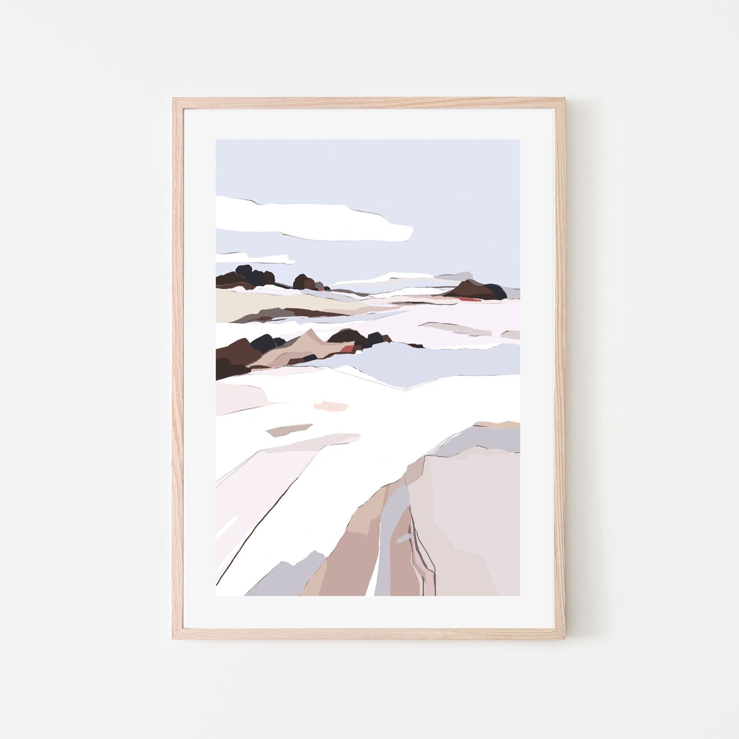 wall-art-print-canvas-poster-framed-Eternal Peaks, Style A , By Nikita Jariwala-GIOIA-WALL-ART