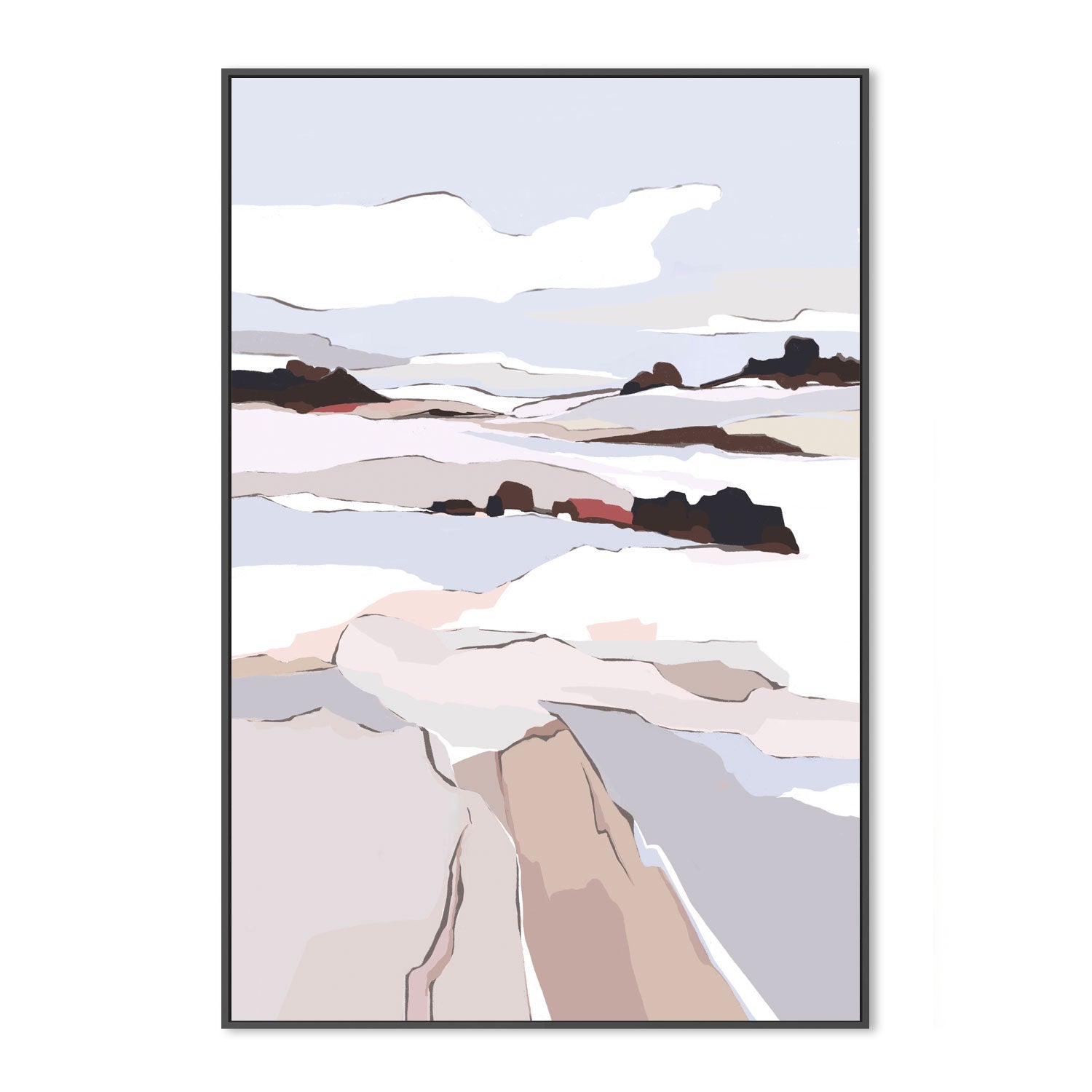 wall-art-print-canvas-poster-framed-Eternal Peaks, Style B , By Nikita Jariwala-GIOIA-WALL-ART