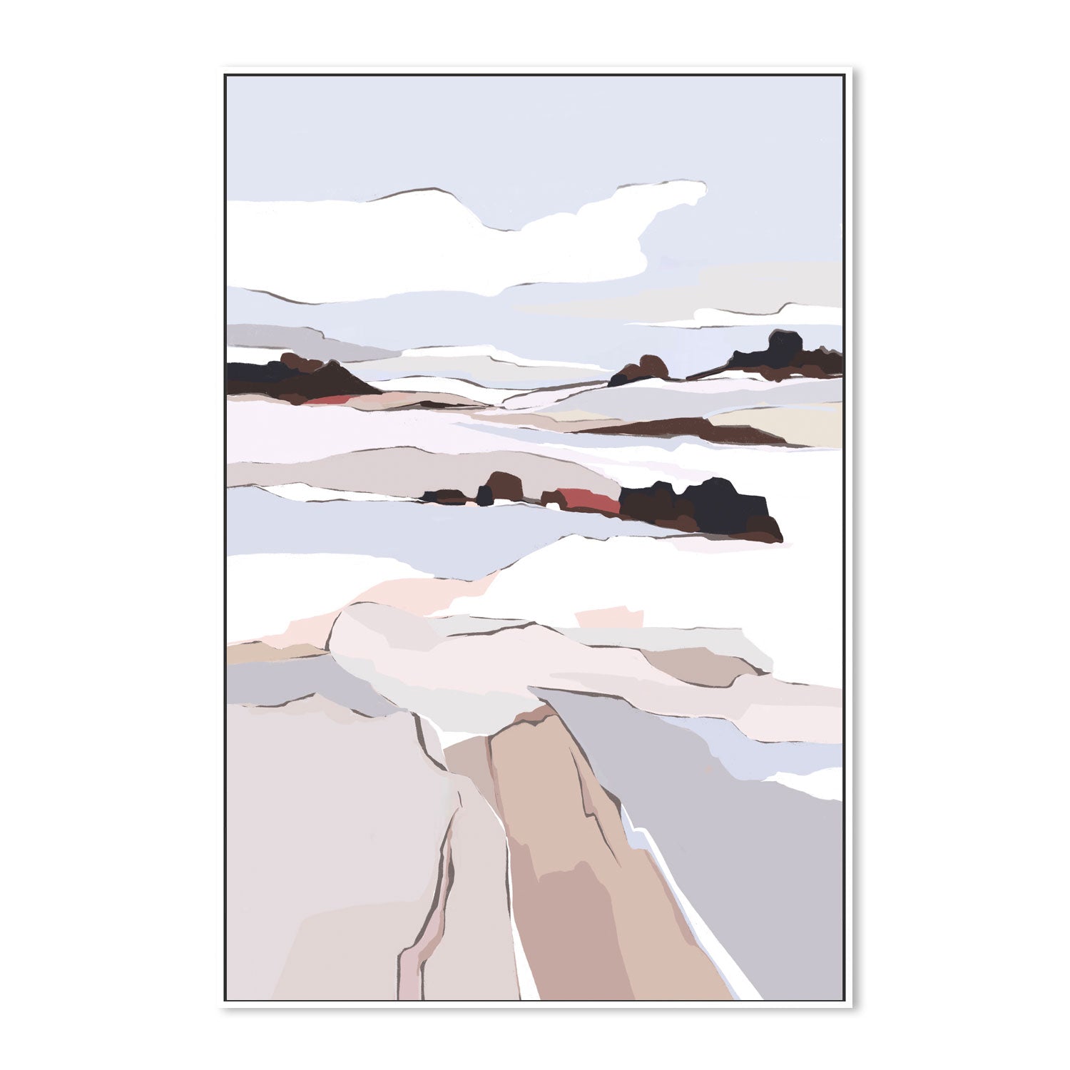 wall-art-print-canvas-poster-framed-Eternal Peaks, Style B , By Nikita Jariwala-GIOIA-WALL-ART