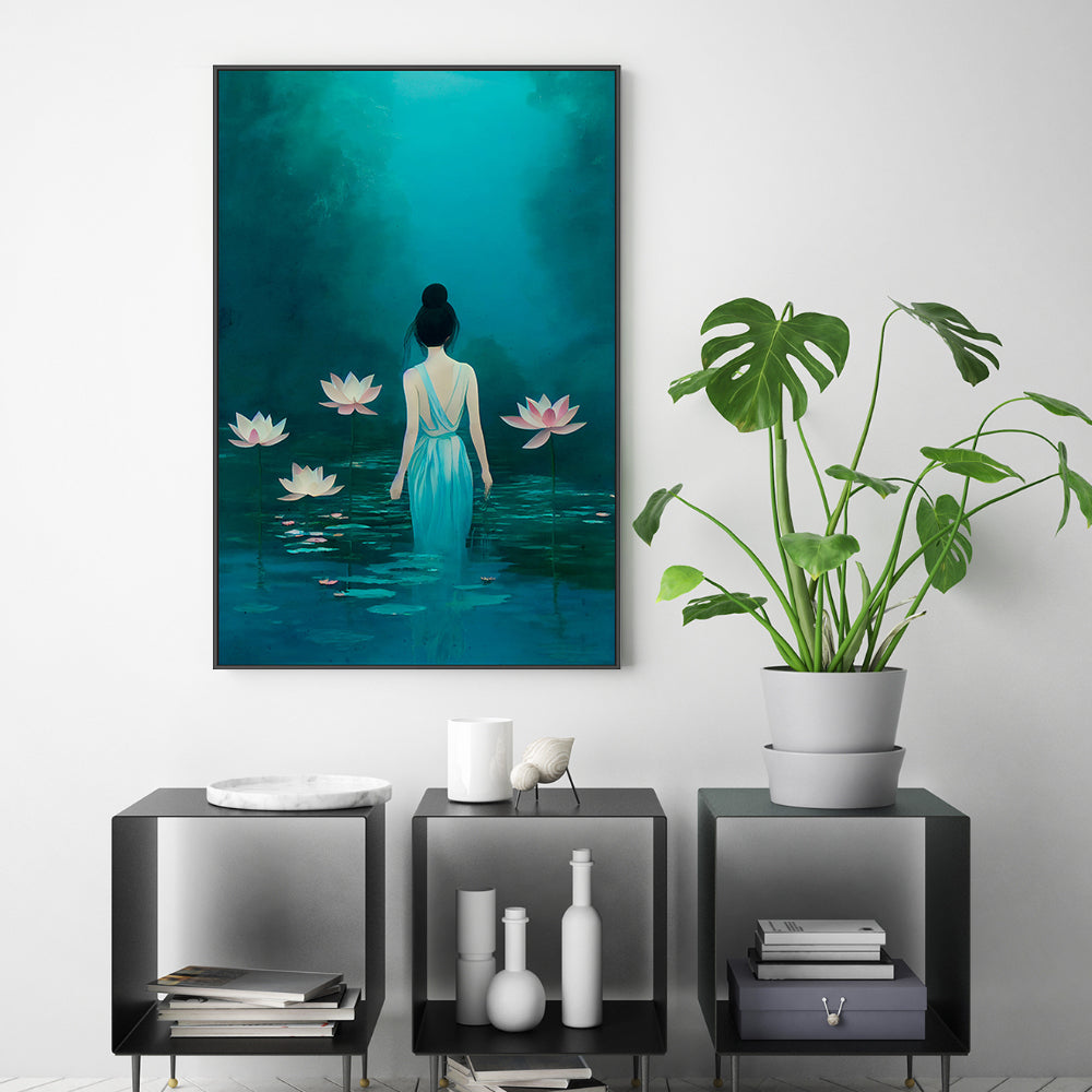 wall-art-print-canvas-poster-framed-Ethereal Pond , By Treechild-GIOIA-WALL-ART
