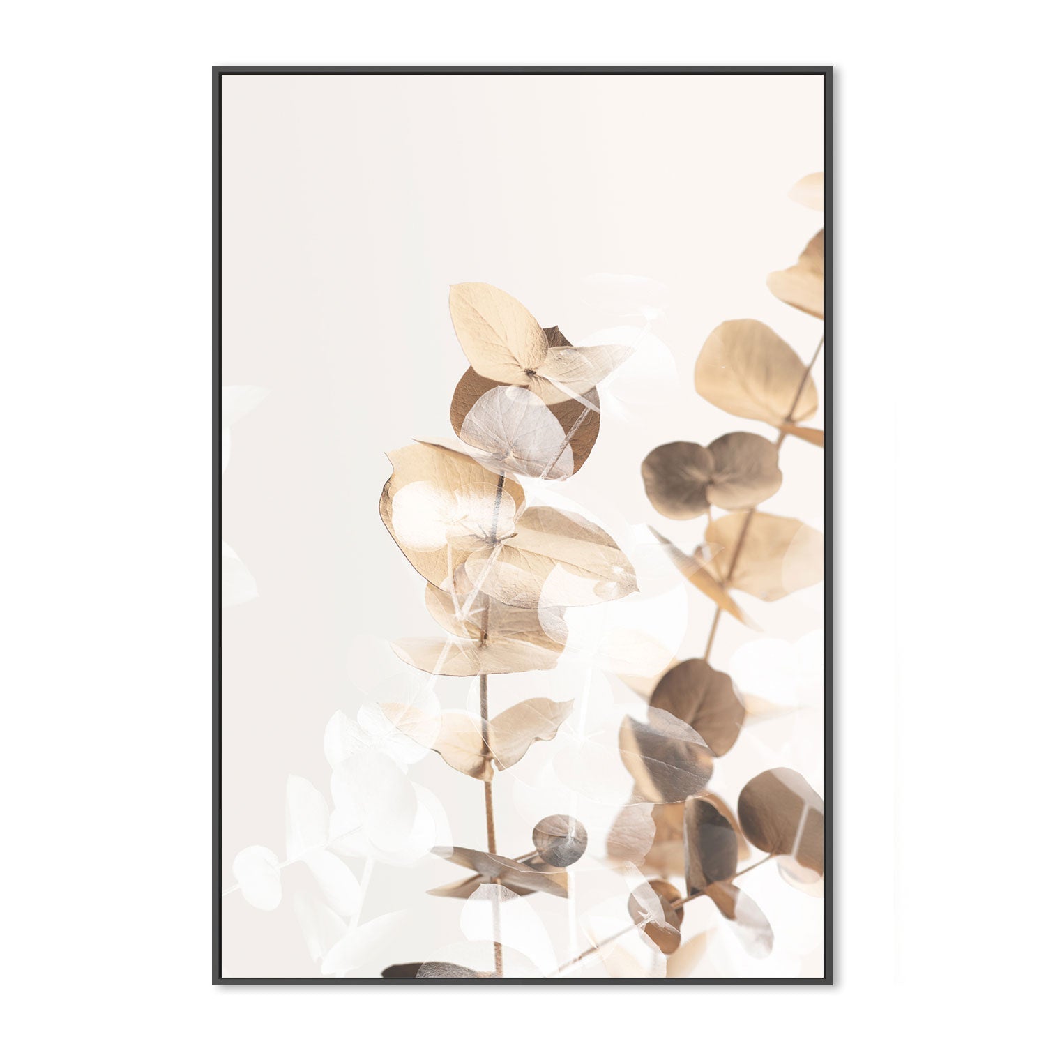 wall-art-print-canvas-poster-framed-Eucalyptus Creative Gold, Style A-by-Plus X Studio-Gioia Wall Art